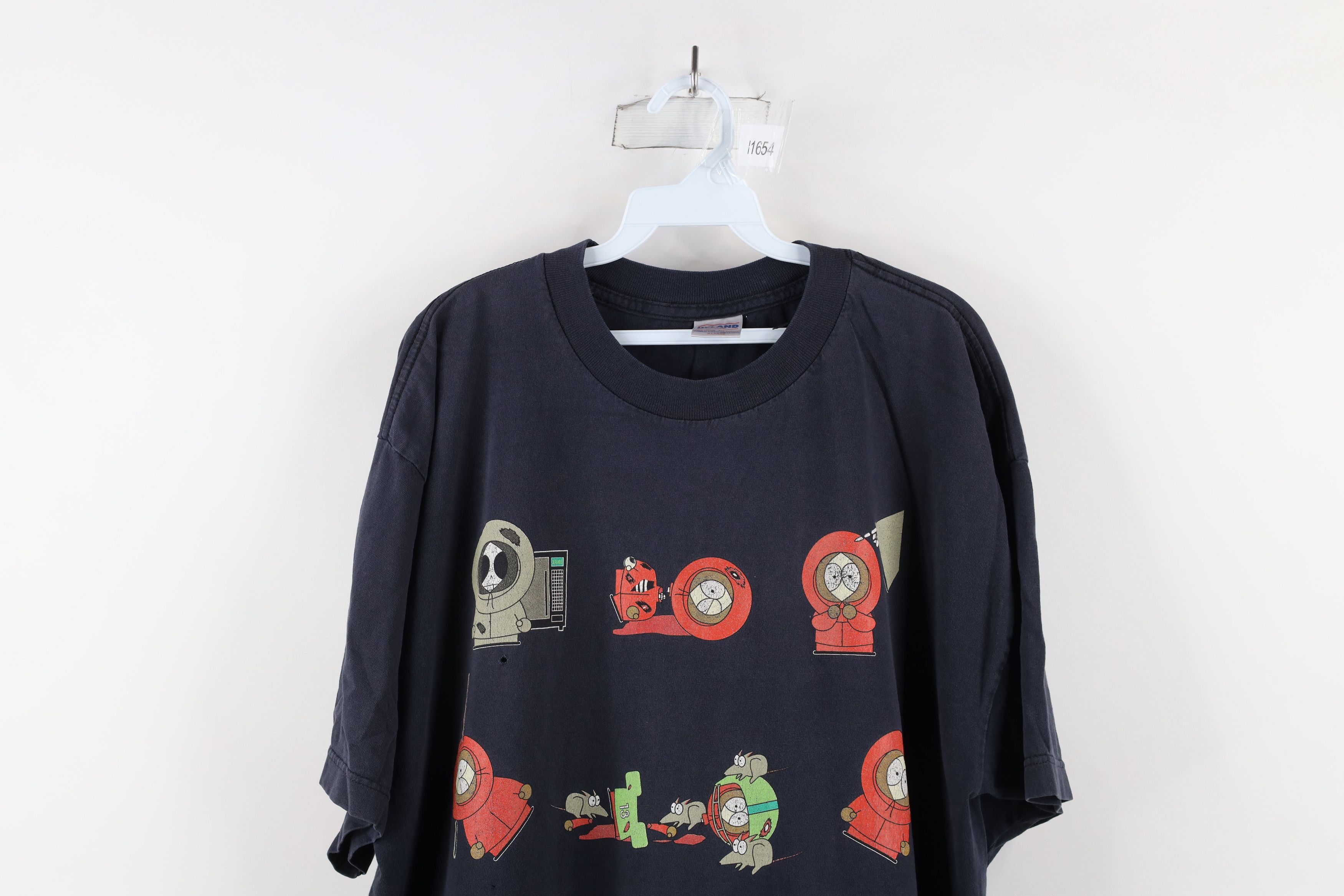Vintage Vintage 90s South Park Out The Many Deaths of Kenny T-Shirt Size US XL / EU 56 / 4 - 2 Thumbnail