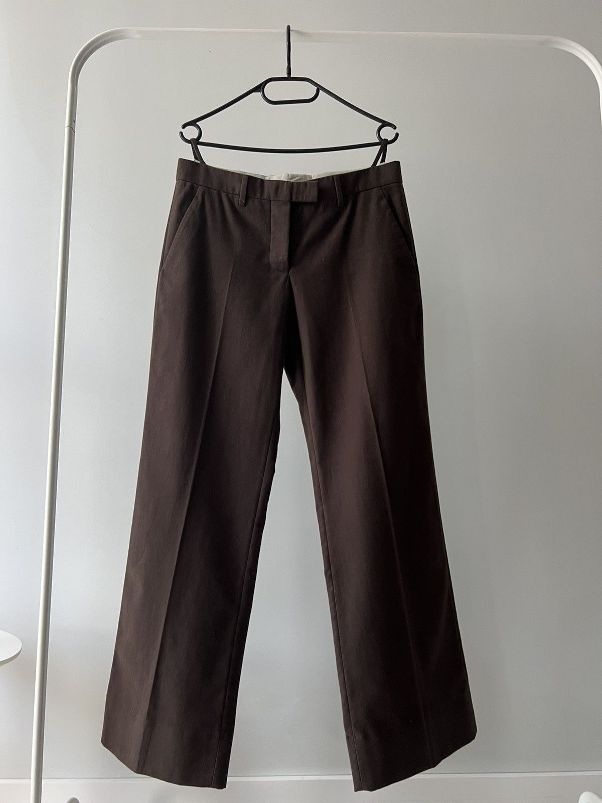 Helmut Lang Helmut Lang Archive Straight Brown Pants Designer Vintage Size US 28 / EU 44 - 4 Thumbnail