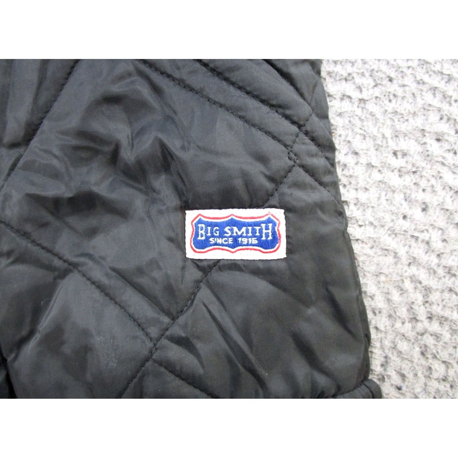 Vintage VTG 90s Big Smith Vest Sz 2XL Black Quilted Full Zip Workwear Hiking Hunting Vest Mens Size US XXL / EU 58 / 5 - 2 Thumbnail