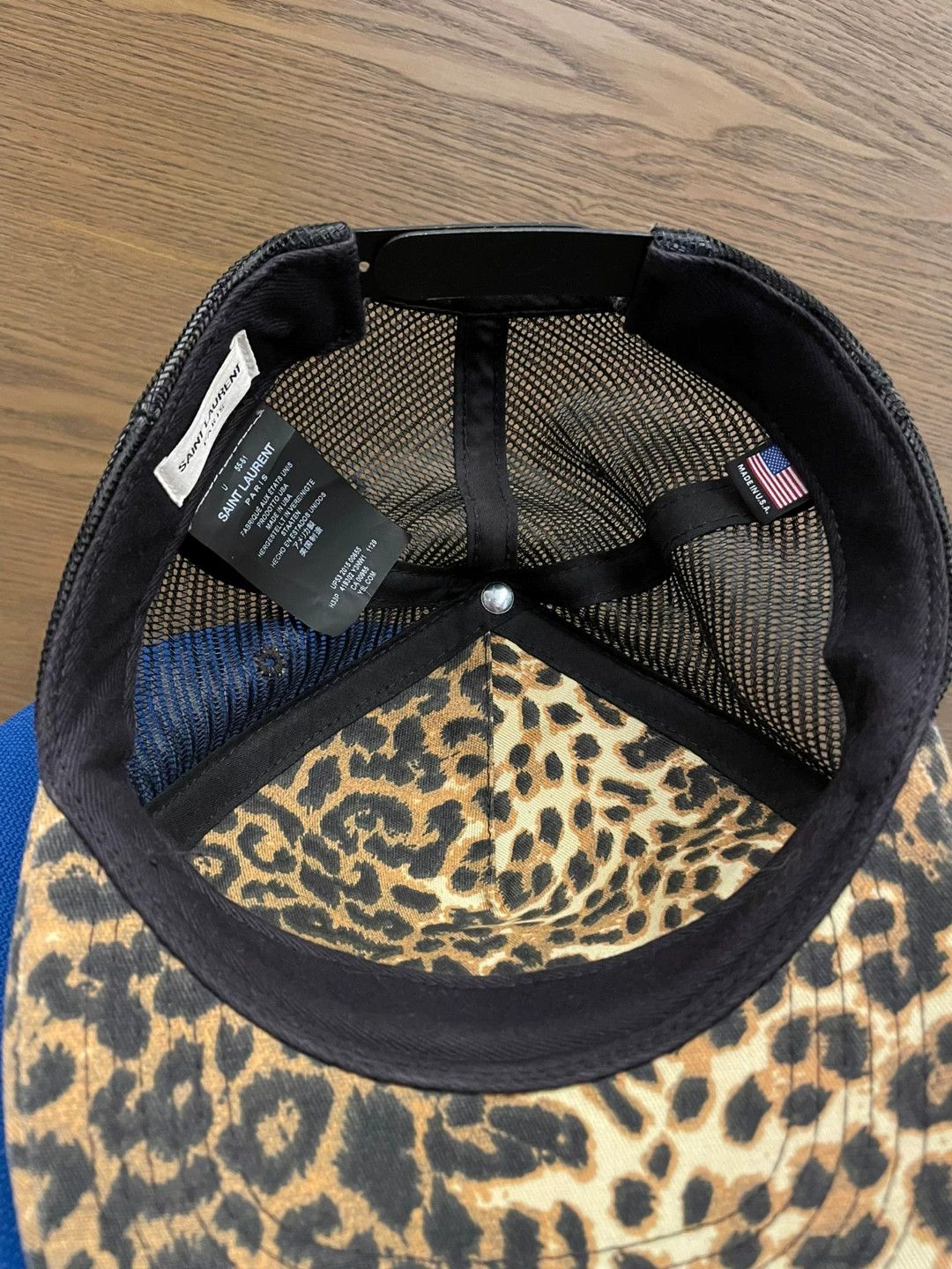 Saint Laurent Paris SLP 16SS GAME OVER Leopard Embroidered Cap Size ONE SIZE - 6 Thumbnail
