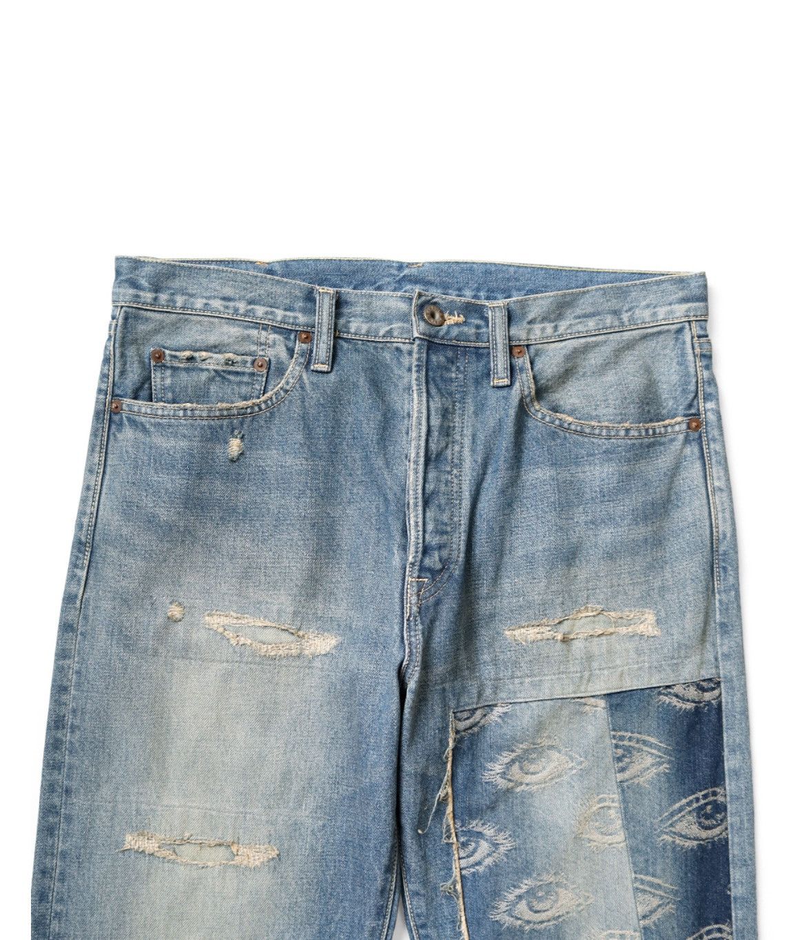 Kapital Kapital 14oz denim monkey Cisco pant speakeasy remake 32inch Size US 32 / EU 48 - 3 Thumbnail