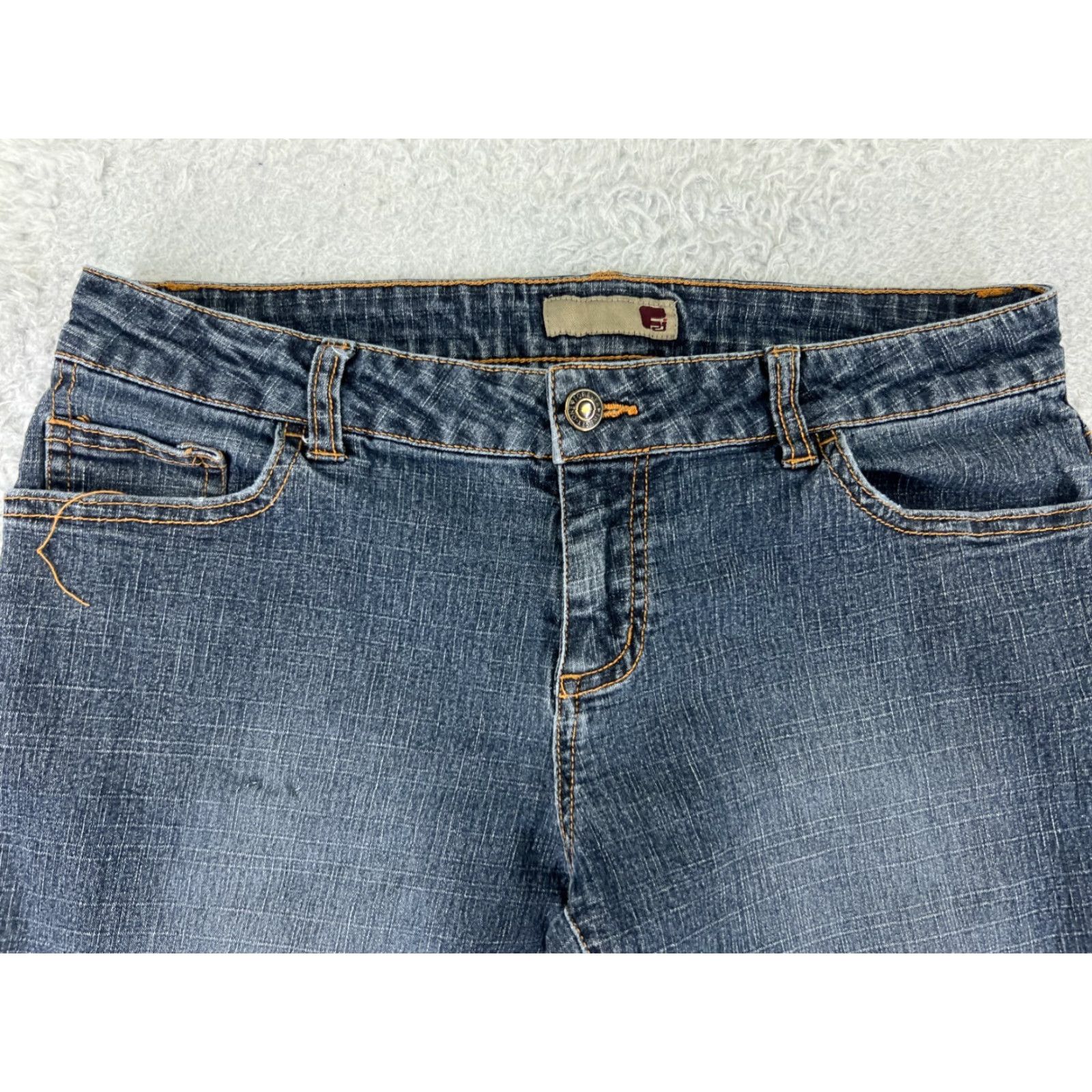 Forever 21 FOREVER 21 Jeans Womens 11 Denim Flared Low Rise 28 in Waist 31 in Inseam Black Cotton Blend 5-Pocket Size 32" / US 10 / IT 46 - 6 Thumbnail