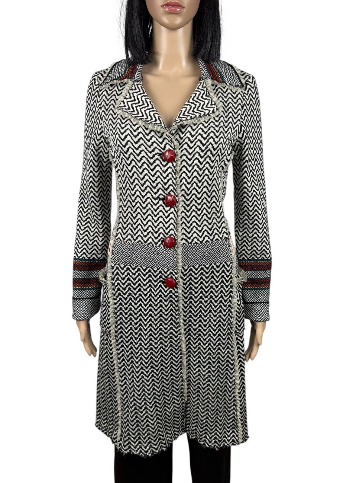 Other Pianura Studio Wool Knit Coat Ribbed size 40 Italy Size S / US 4 / IT 40 - 3 Thumbnail
