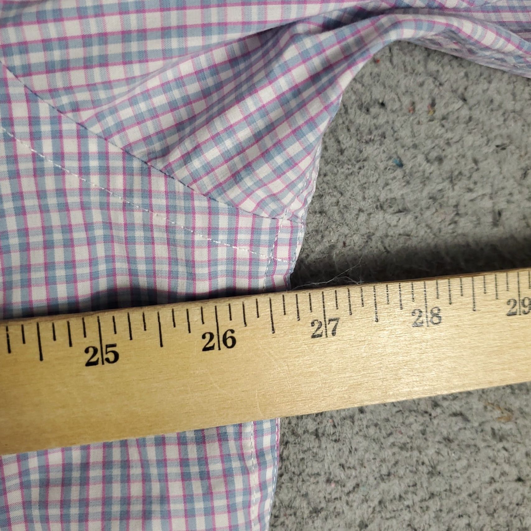 UNTUCKit UNTUCKit Shirt Mens 3XL Blue Purple Plaid Button-Up Long Sleeve Casual Business Formal Workwear Mens Button-Up UNTUCKit Size US XXL / EU 58 / 5 - 5 Thumbnail