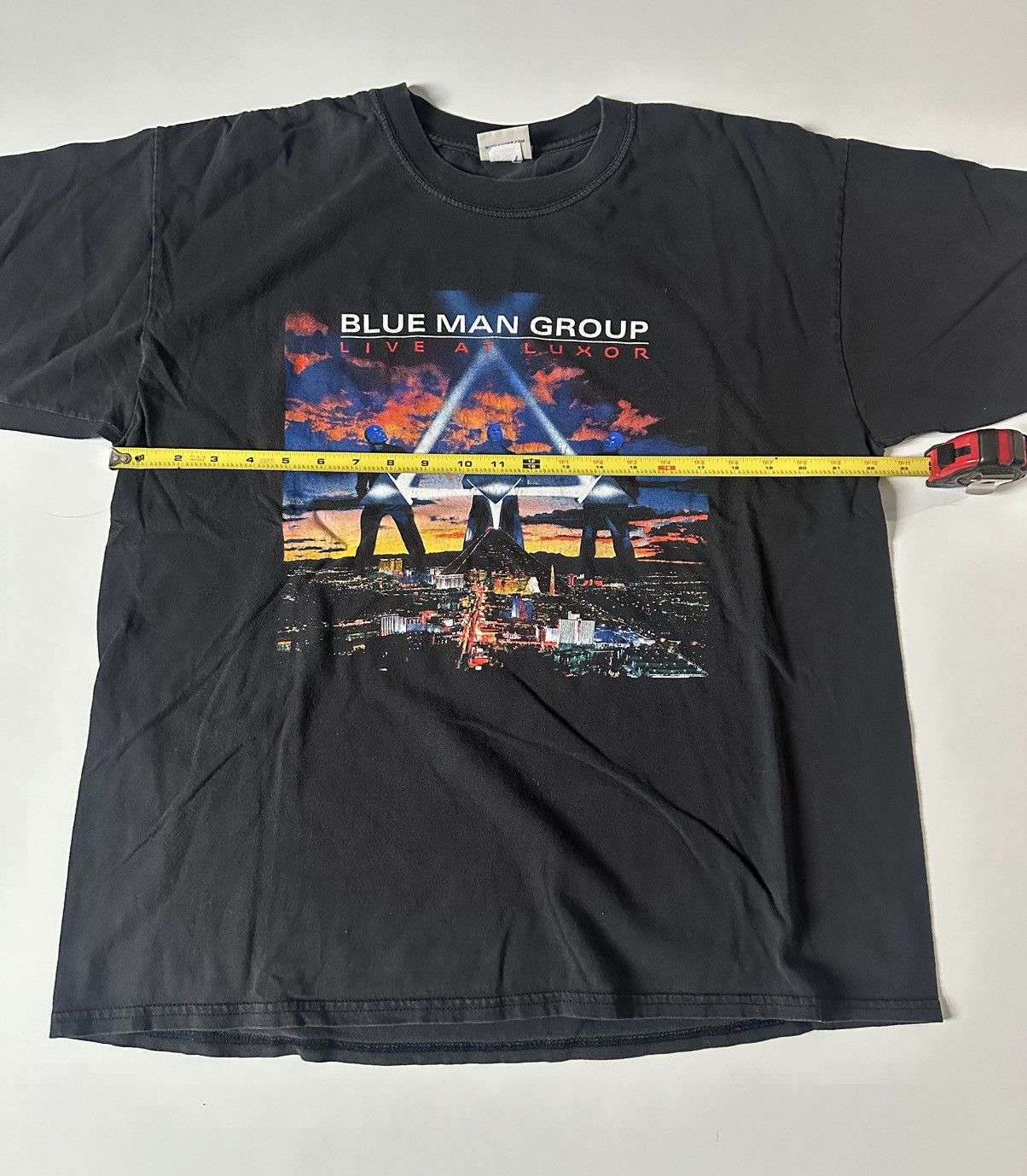 Vintage Vintage 2000s Blue Man Group "Live at Luxor" Black Las Vegas Size US XL / EU 56 / 4 - 4 Thumbnail