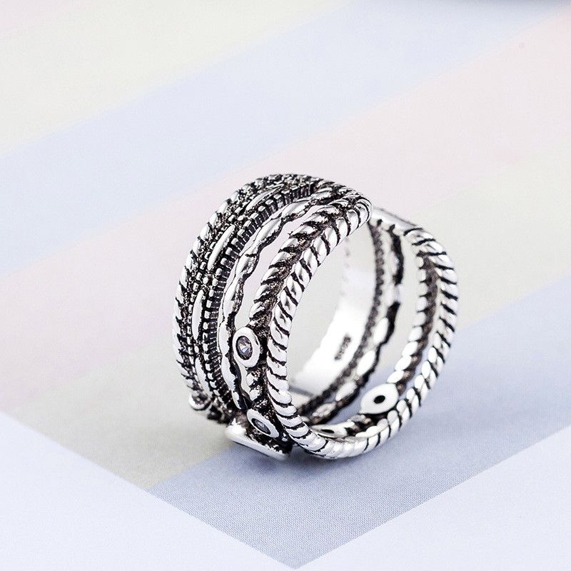 Jewelry Creative Geometric Elegant Ring Size ONE SIZE - 4 Thumbnail