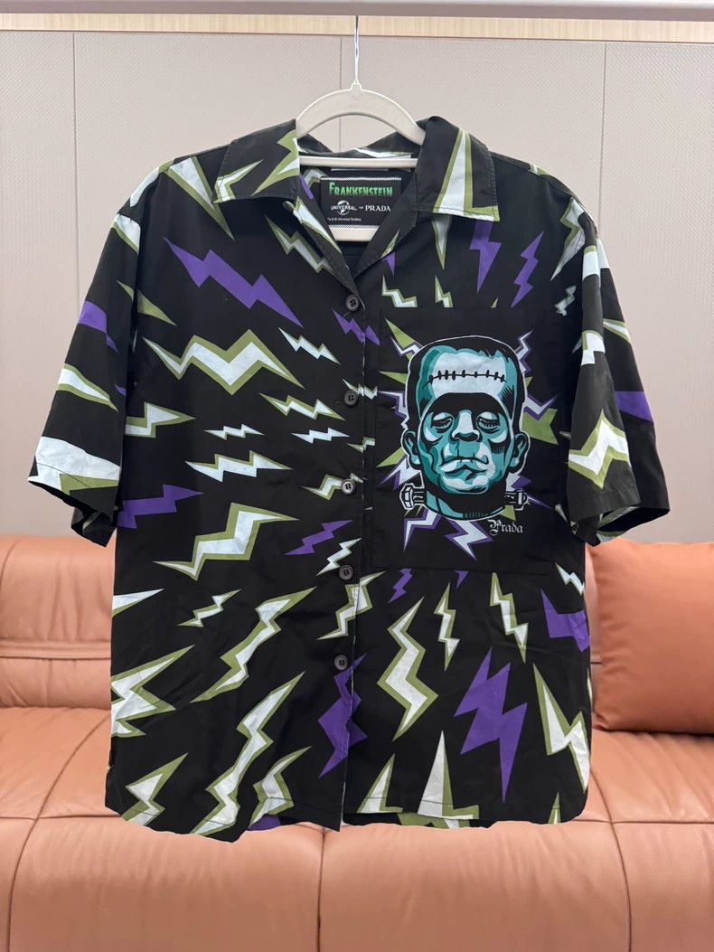 Prada Prada Frankenstein Short Sleeve Shirt - dmc Size US S / EU 44-46 / 1 - 1 Thumbnail