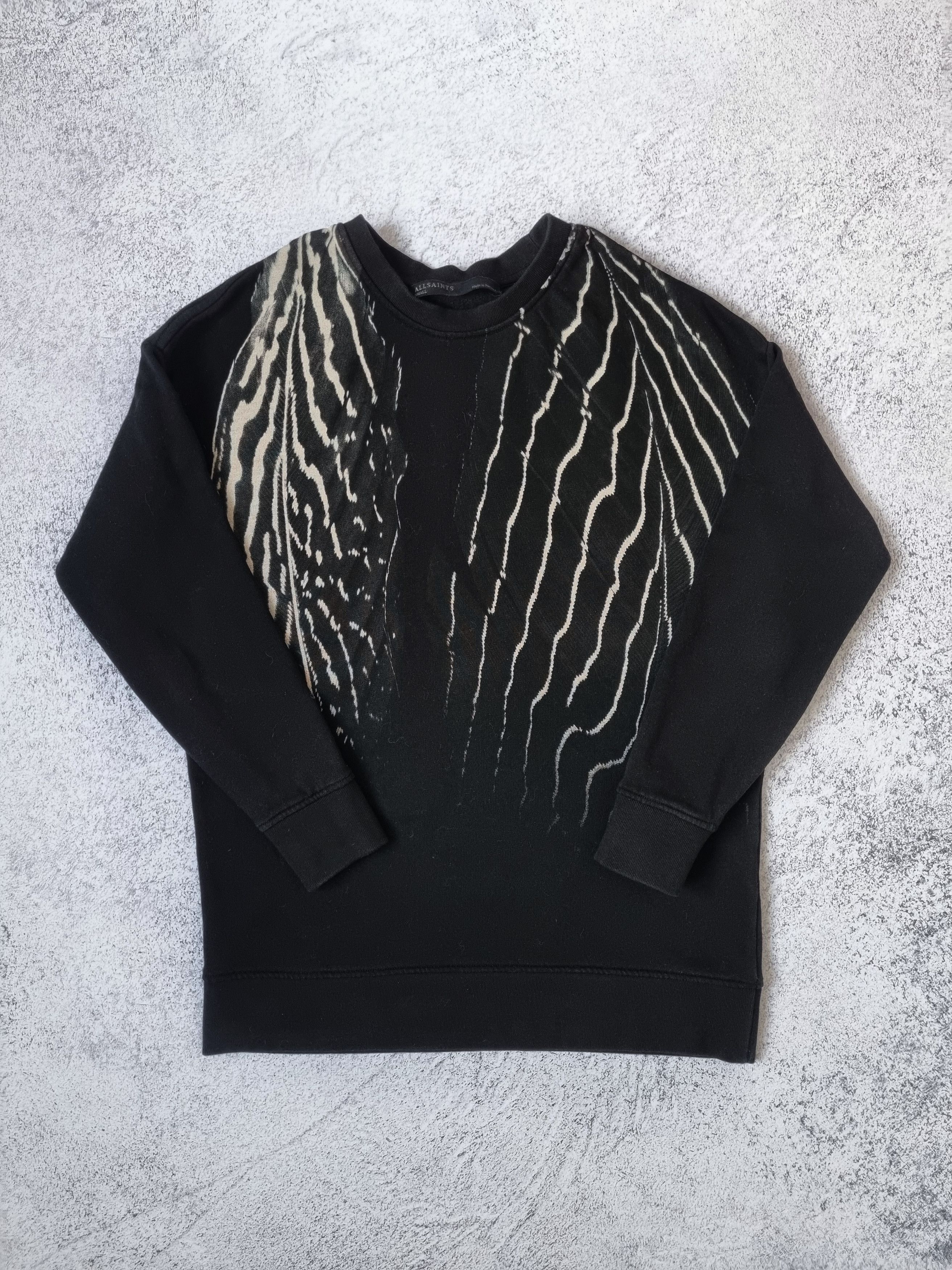 Allsaints AllSaints Piuma Black Sweatshirt, Opium Diesel Style Size S / US 4 / IT 40 - 1 Thumbnail