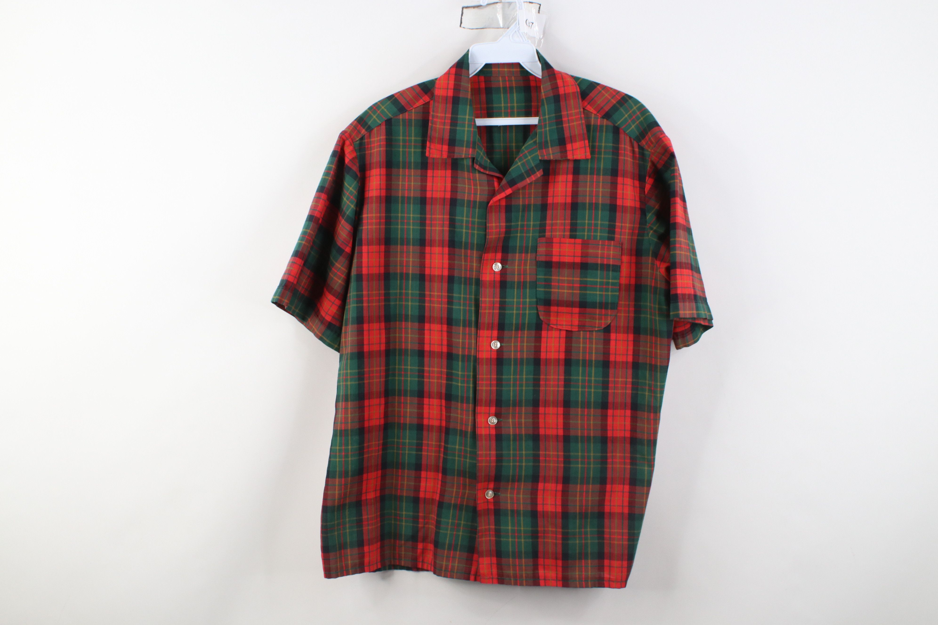 Vintage Vintage 50s Rockabilly Short Sleeve Button Shirt Plaid USA Size US M / EU 48-50 / 2 - 1 Thumbnail