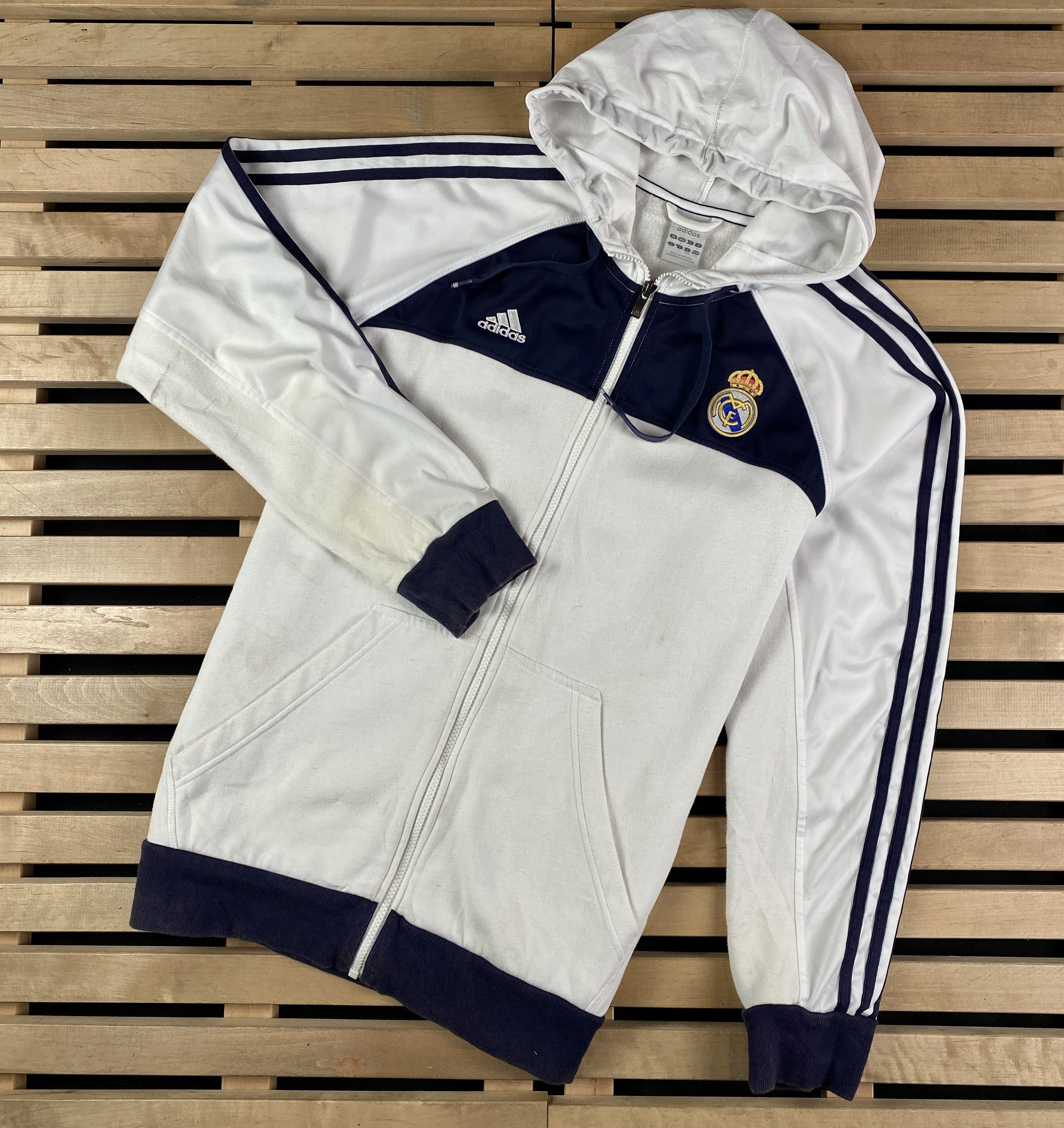 Adidas Mens Hoodies Full Zip Real Madrid Adidas Size L Size US L / EU 52-54 / 3 - 1 Thumbnail