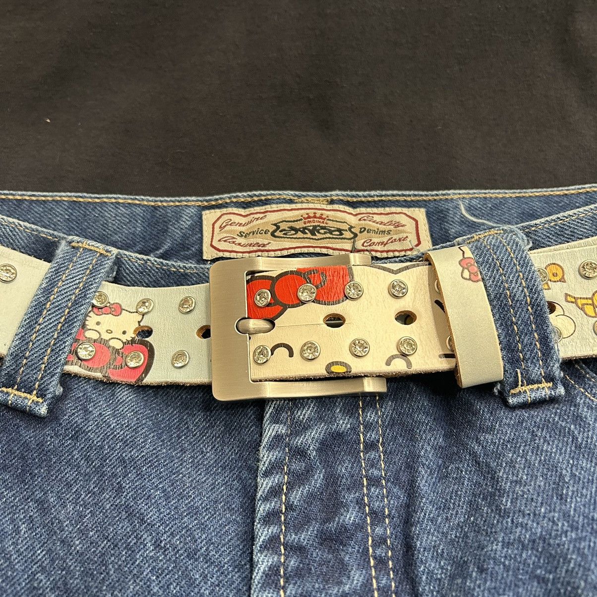 Other Leo Ryder “Kitty” Print rhinestone leather belt Size ONE SIZE - 2 Thumbnail