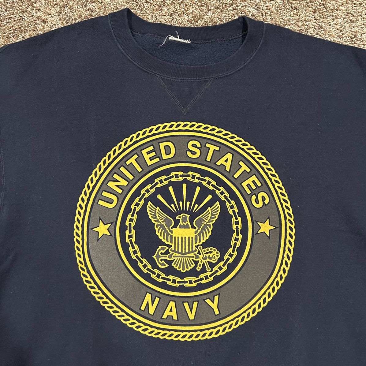 Other Vintage United States Navy Sweatshirt Navy Blue Size US M / EU 48-50 / 2 - 2 Thumbnail