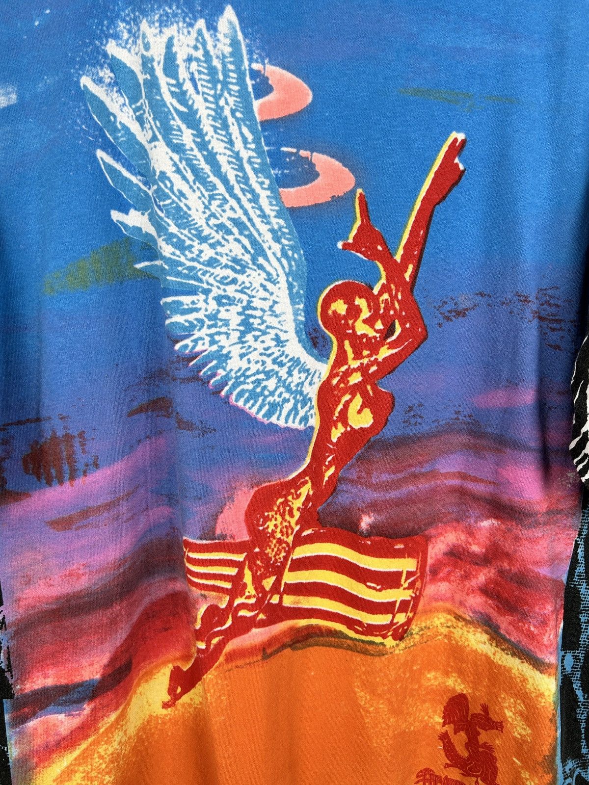 Band Tees Vintage 1995 Carlos Santana Heaven Smiles AOP T-Shirt Size US XL / EU 56 / 4 - 7 Thumbnail