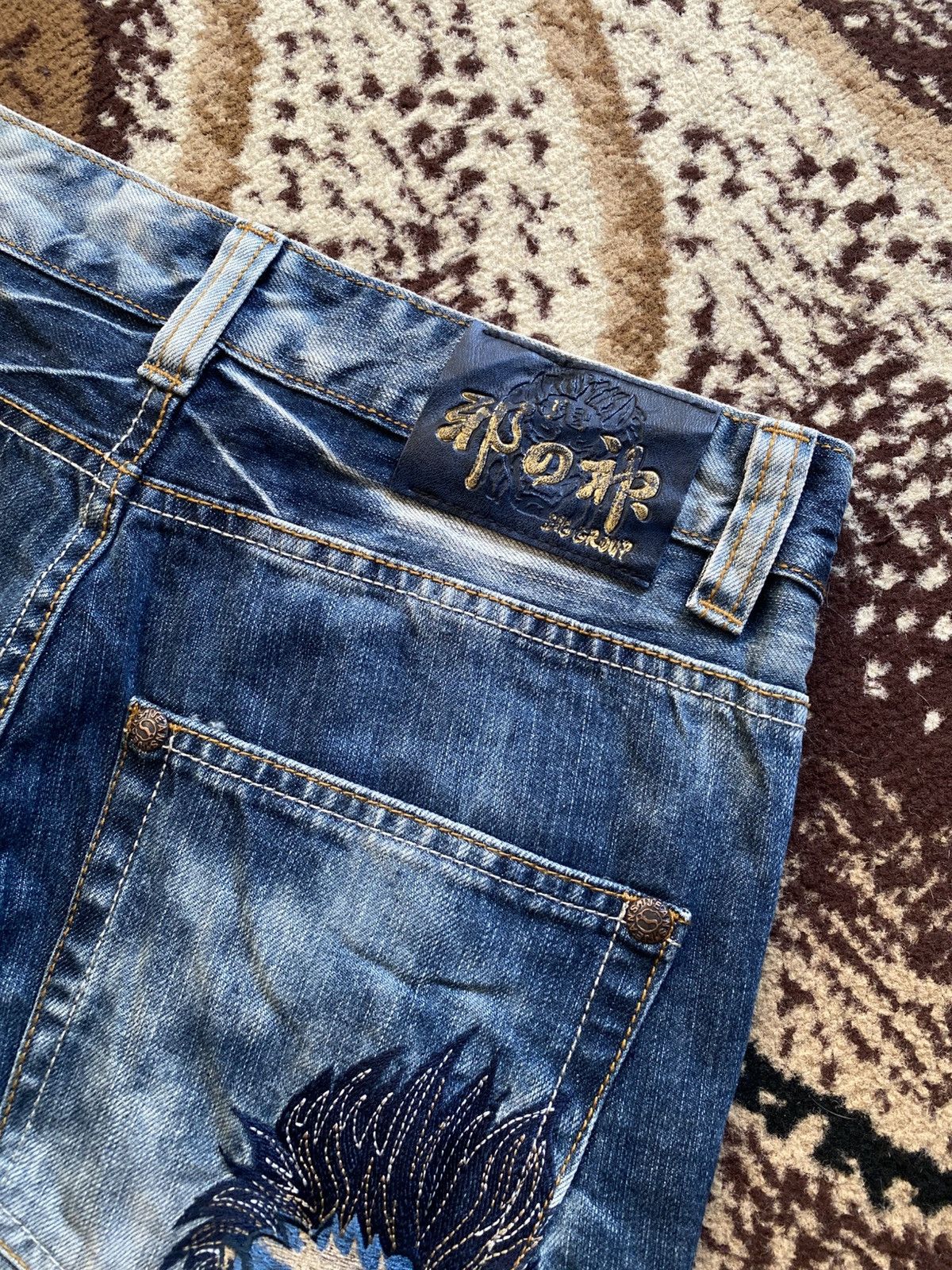 Tornado Mart Osaka Big Train Acid Wash Jeans Size US 30 / EU 46 - 7 Thumbnail