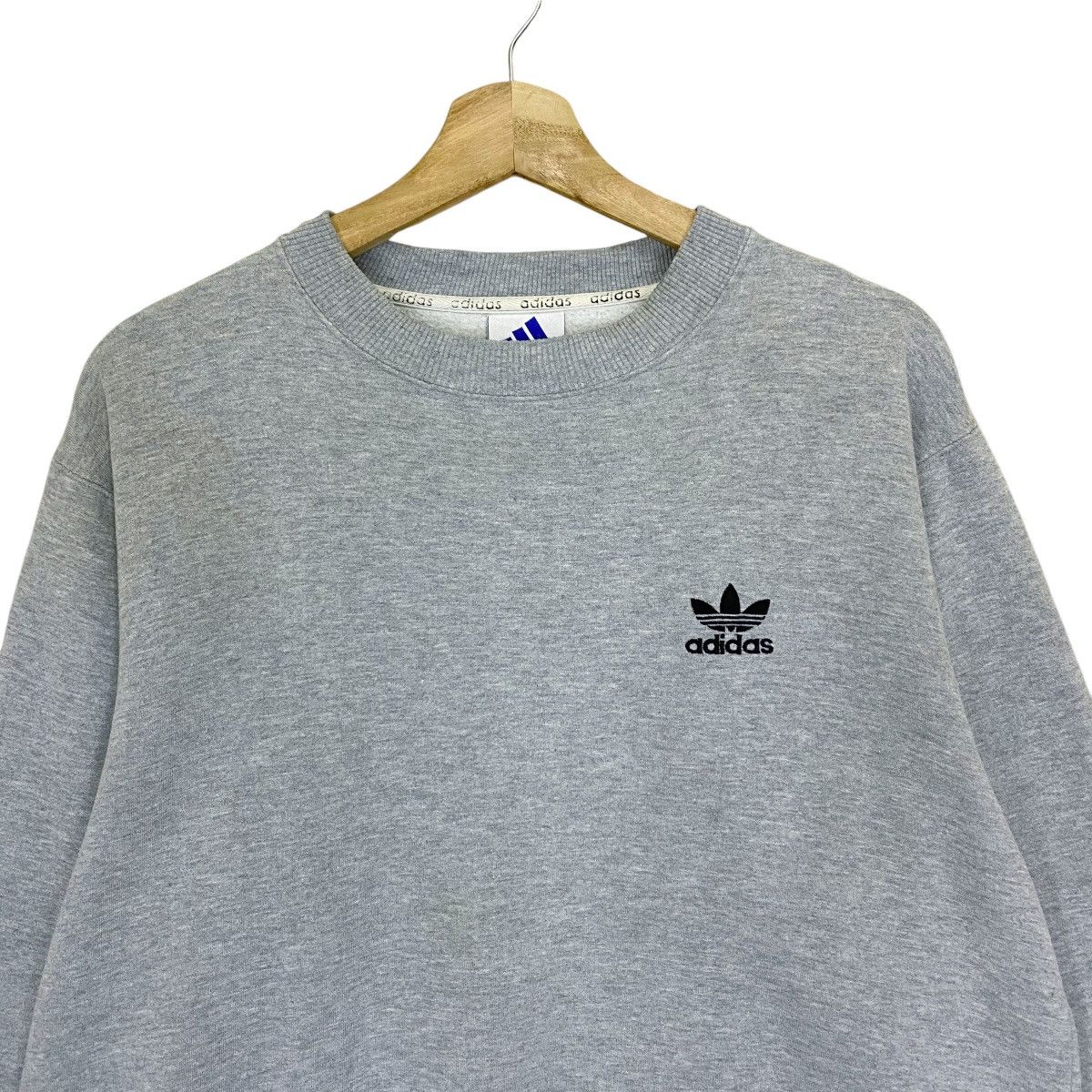 Adidas Vintage 90s Adidas Small Logo Crewneck Sweatshirt Size US M / EU 48-50 / 2 - 4 Thumbnail