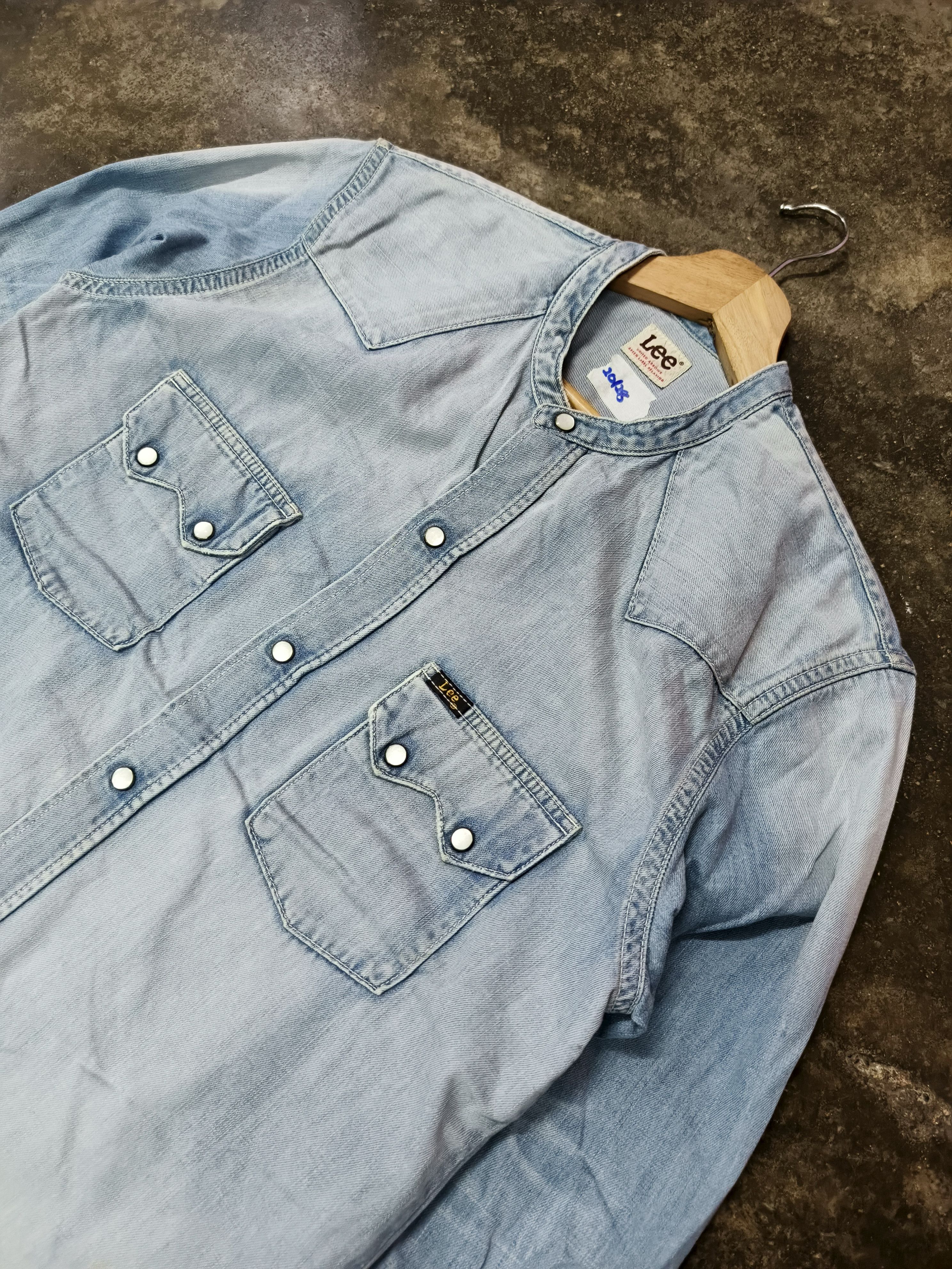 Lee LEE X UNITED ARROWS WESTERN DENIM SHIRT BUTTON Size US M / EU 48-50 / 2 - 2 Thumbnail