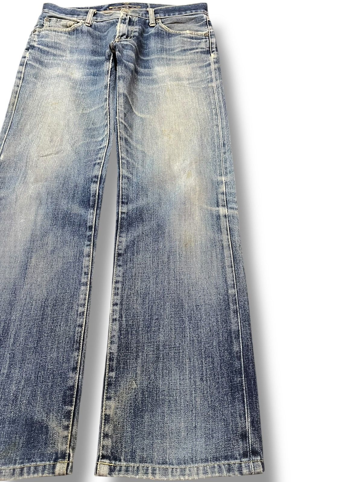 Uniqlo Vintage Uniqlo S-002 Faded Scratch Denim Size US 33 - 4 Thumbnail
