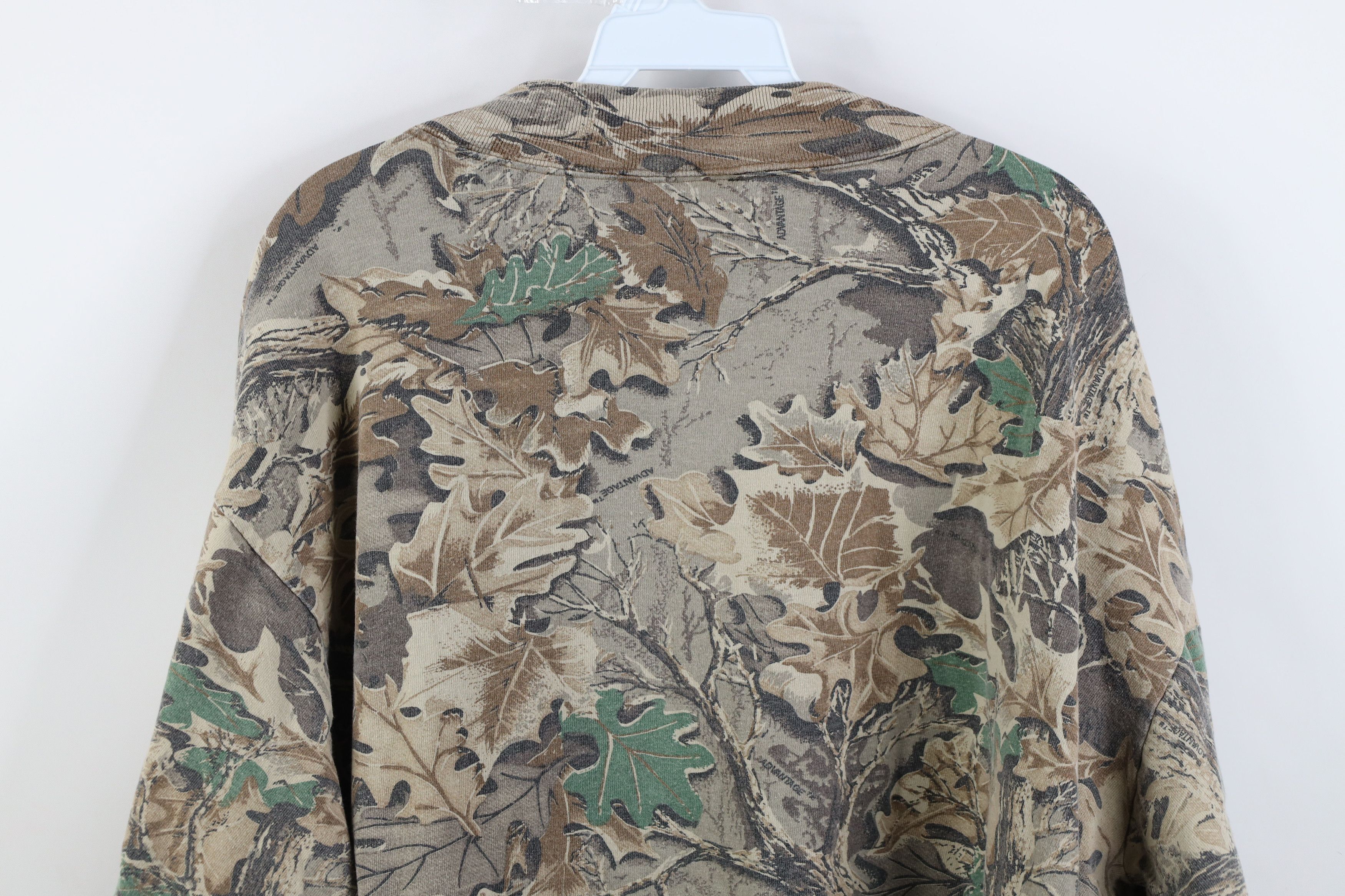 Vintage Vintage 90s Streetwear Camouflage Mock Neck T-Shirt Cotton Size US XL / EU 56 / 4 - 11 Thumbnail