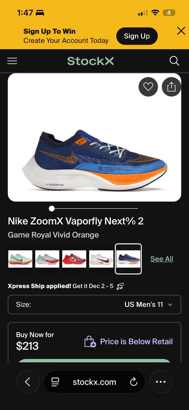 Nike Nike Zoom Vaporfly NEXT2% Size US 11 / EU 44 - 7 Thumbnail