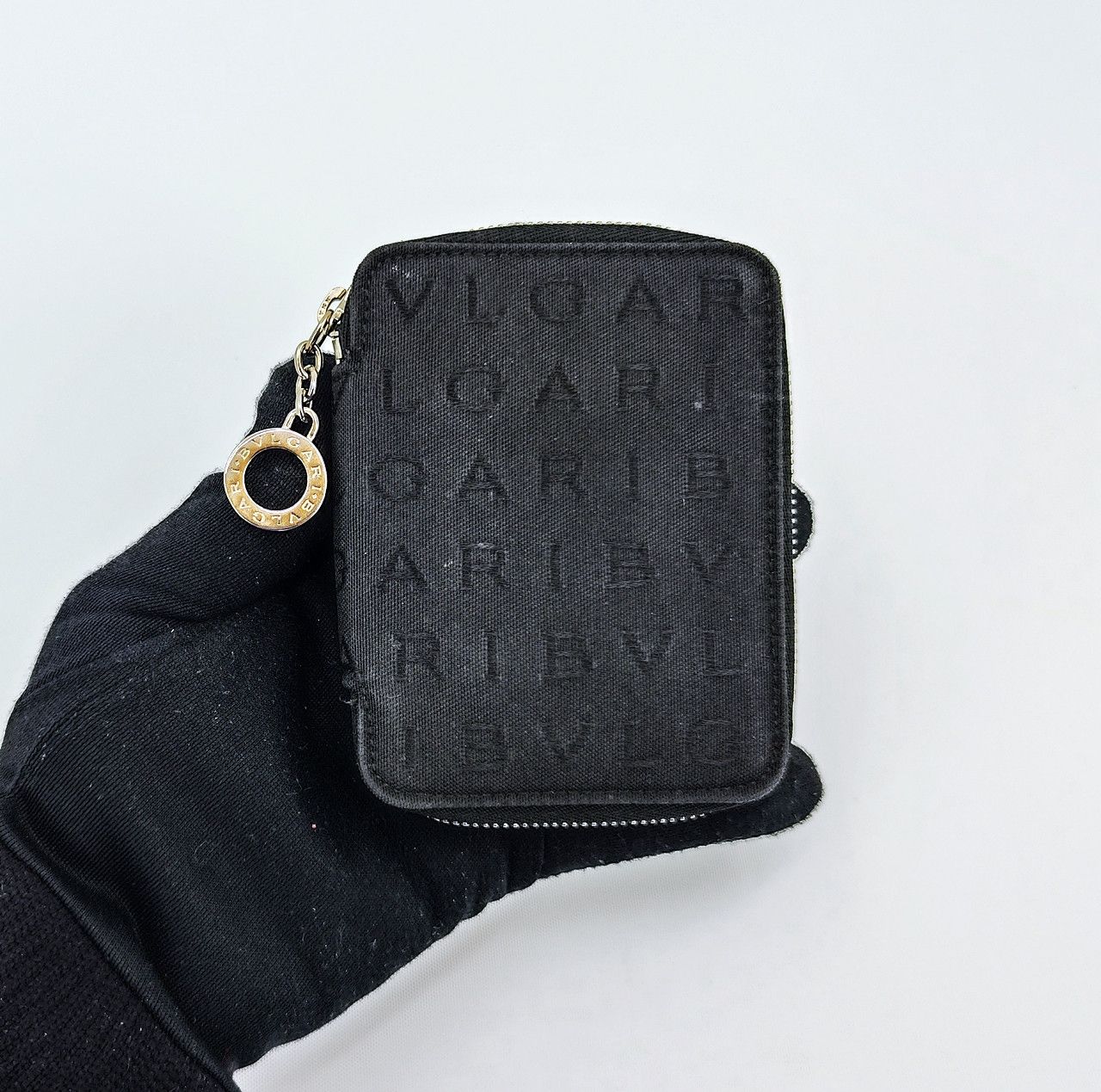 Bvlgari BVLGARI zipper monogram card holder mini wallet Size ONE SIZE - 5 Thumbnail