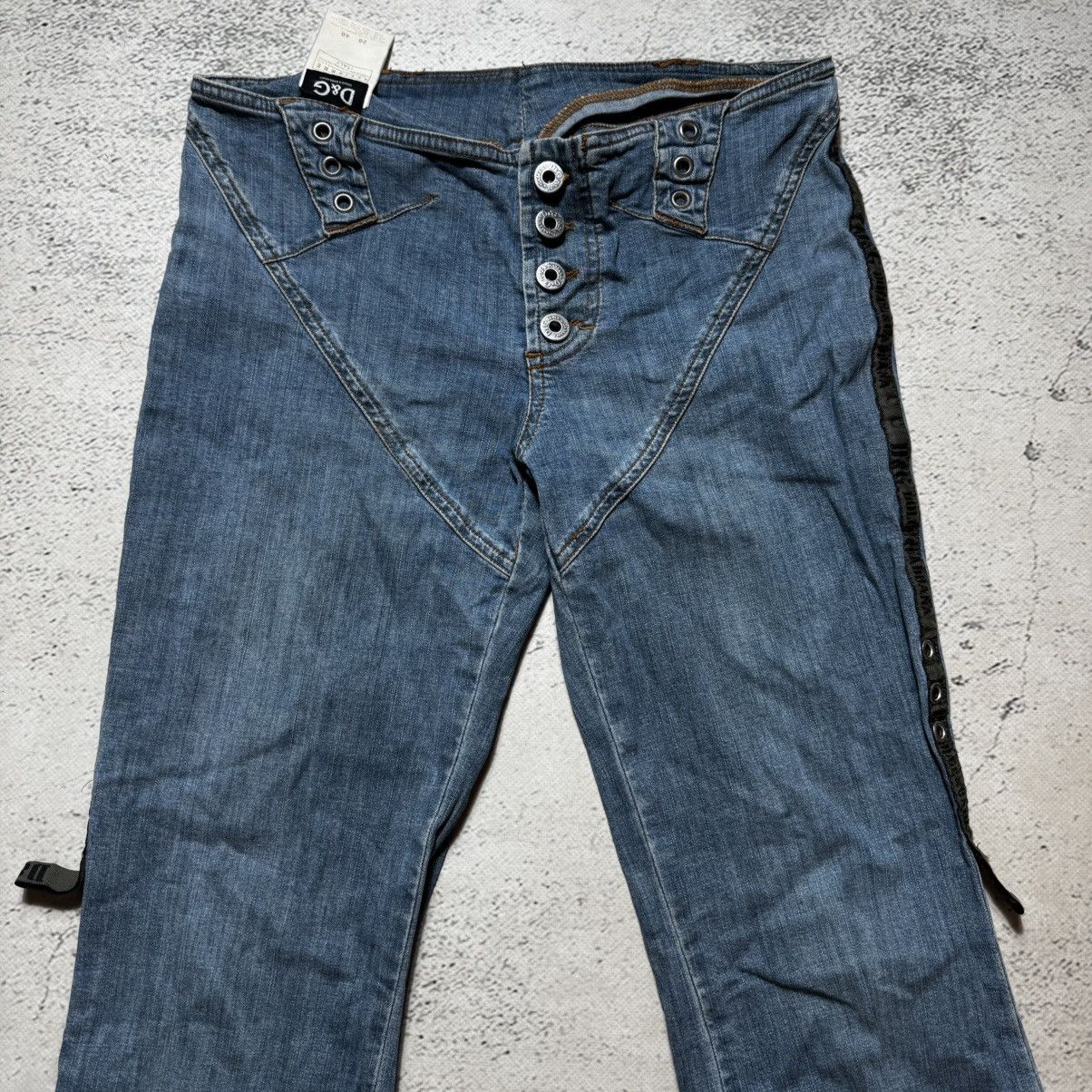 Dolce & Gabbana avant garde bootcut flared jeans very rare with big logo Size 26" / US 2 / IT 38 - 5 Thumbnail