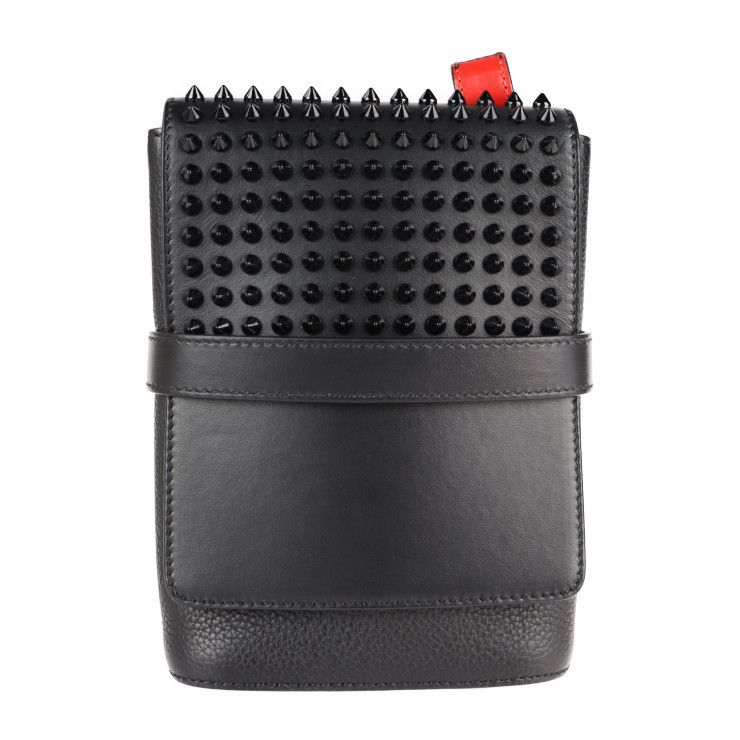 Christian Louboutin Benech Reporter Shoulder Bag Leather Black