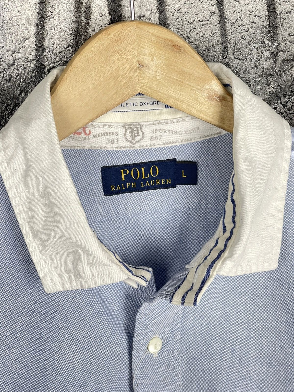 Polo Ralph Lauren Polo Ralph Lauren White Rugby Oxford Blue Shirt Men’s Size L Size US L / EU 52-54 / 3 - 8 Thumbnail