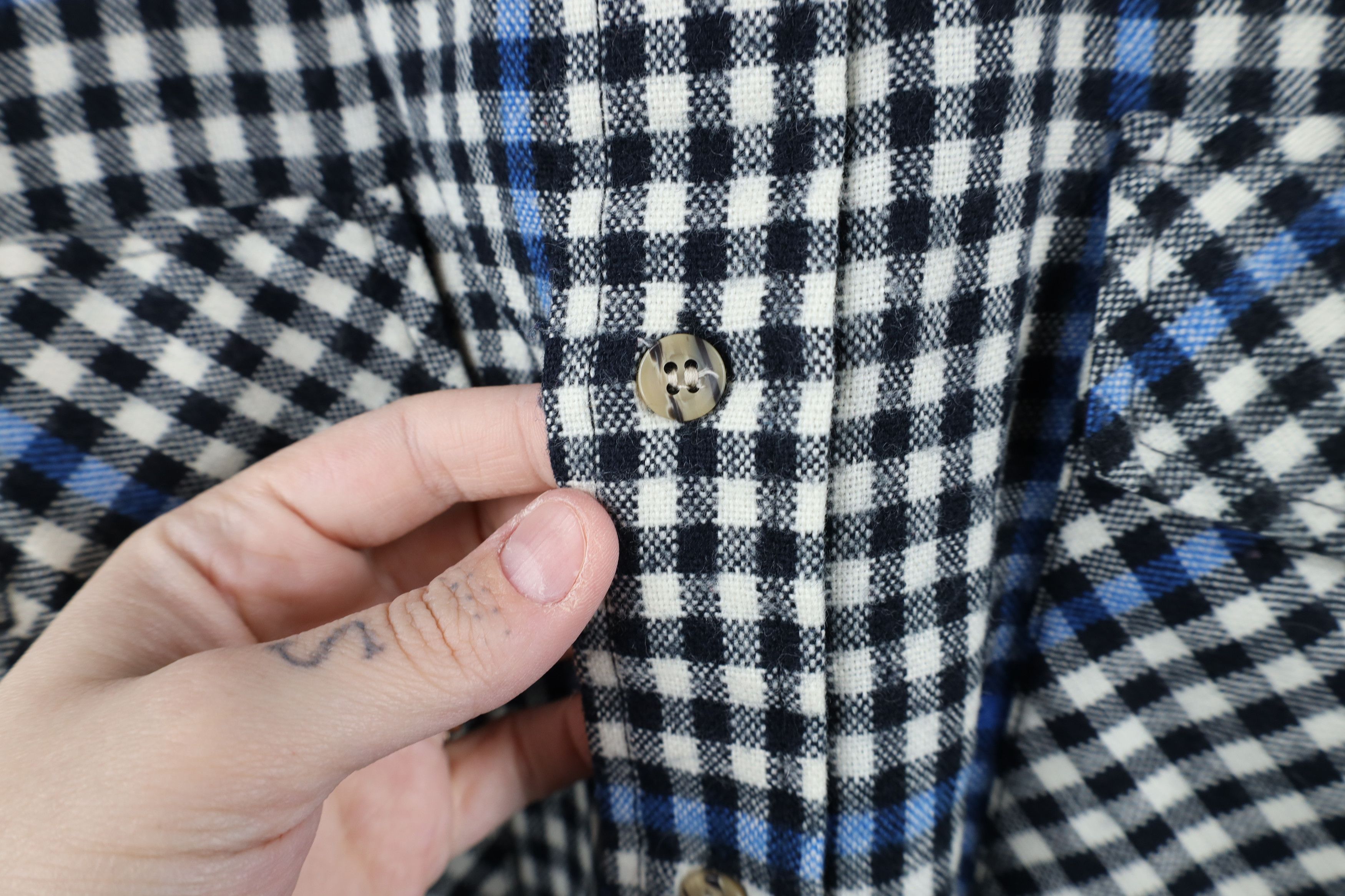 Vintage Vintage 80s 90s Streetwear Pocket Knit Collared Button Shirt Size US XL / EU 56 / 4 - 7 Thumbnail
