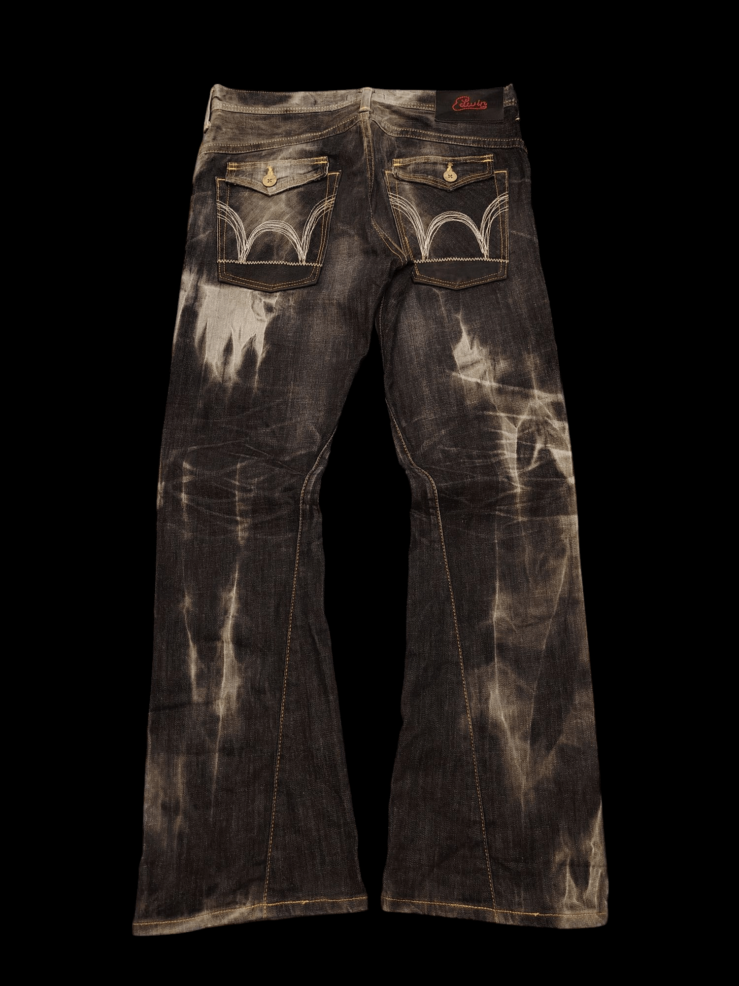 Who Decides War Japanese Edwin Flared Jeans Distressed Denim Size US 34 / EU 50 - 2 Thumbnail