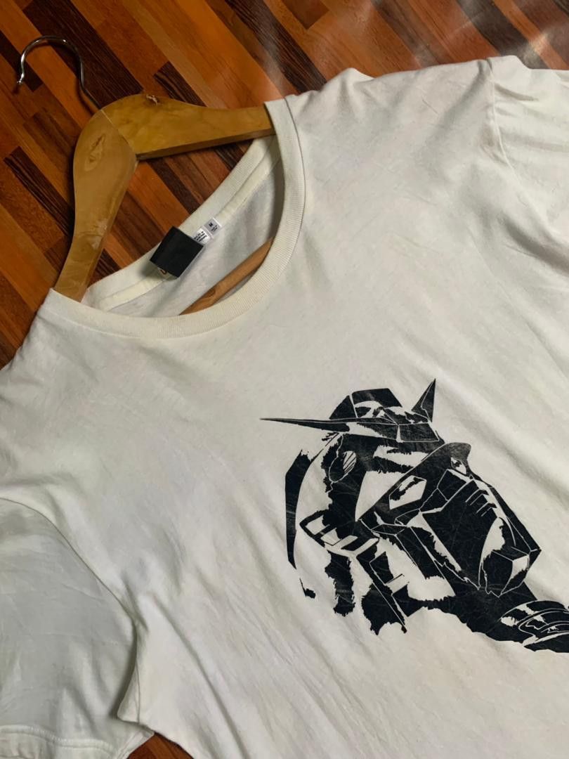 Anime e33 Uniqlo Gundam Illustrations Unicorn Gundam White Tee Size US L / EU 52-54 / 3 - 4 Thumbnail