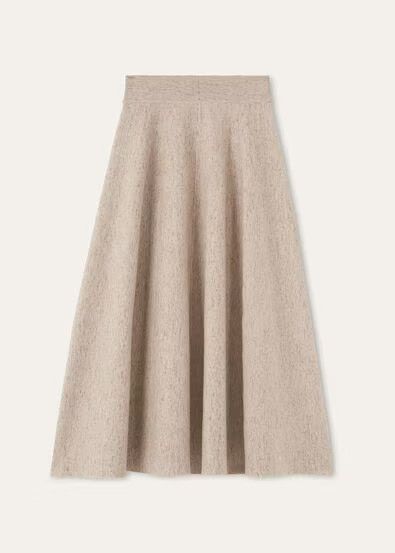 Loro Piana os11x0326 FAQ9448 Willow Skirt in Quinoa Cream Size 26" / US 2 / IT 38 - 6 Thumbnail