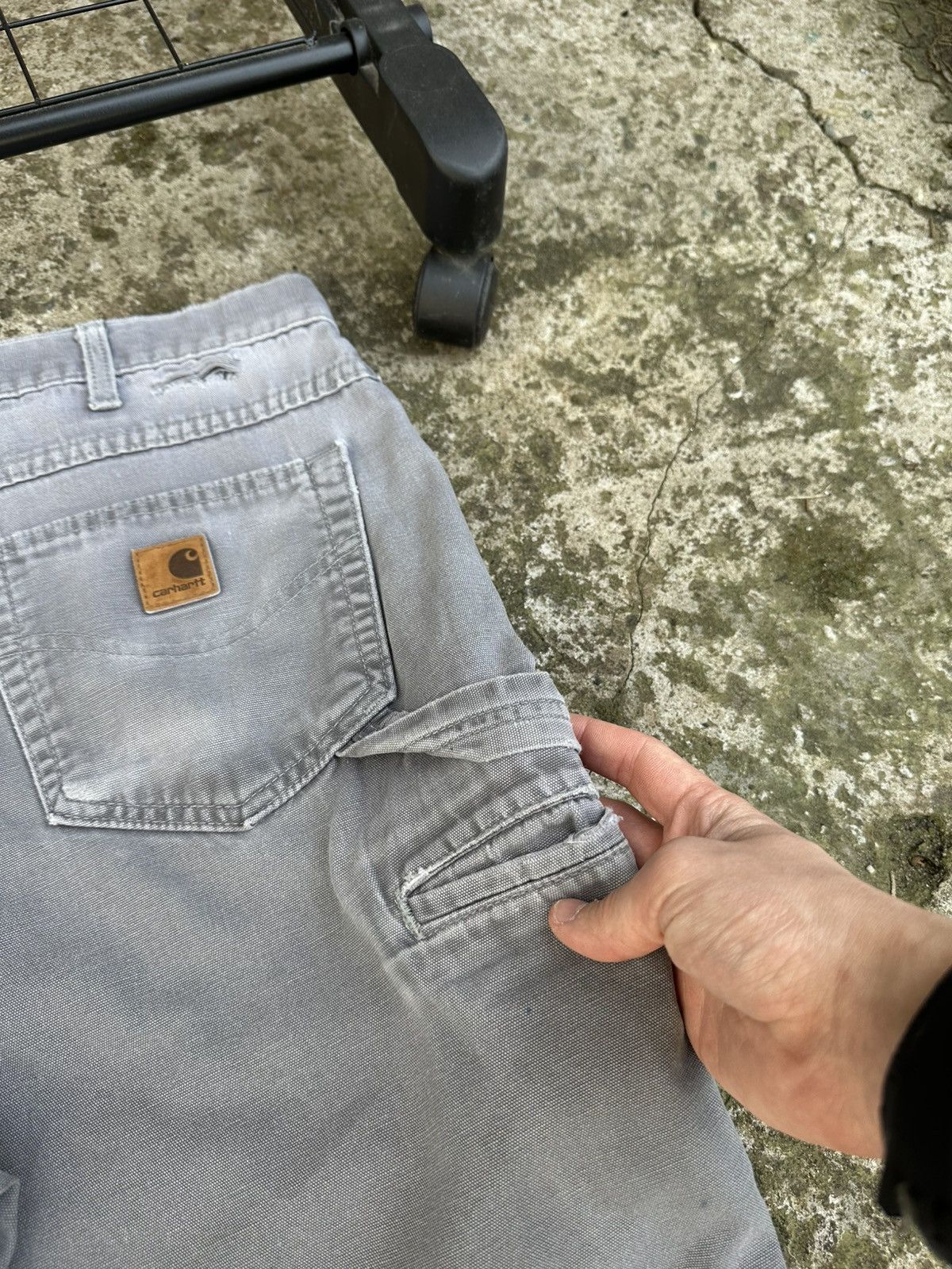 Carhartt × Vintage Vintage Sun faded Carhartt B159 carpenter denim Size US 36 / EU 52 - 12 Thumbnail