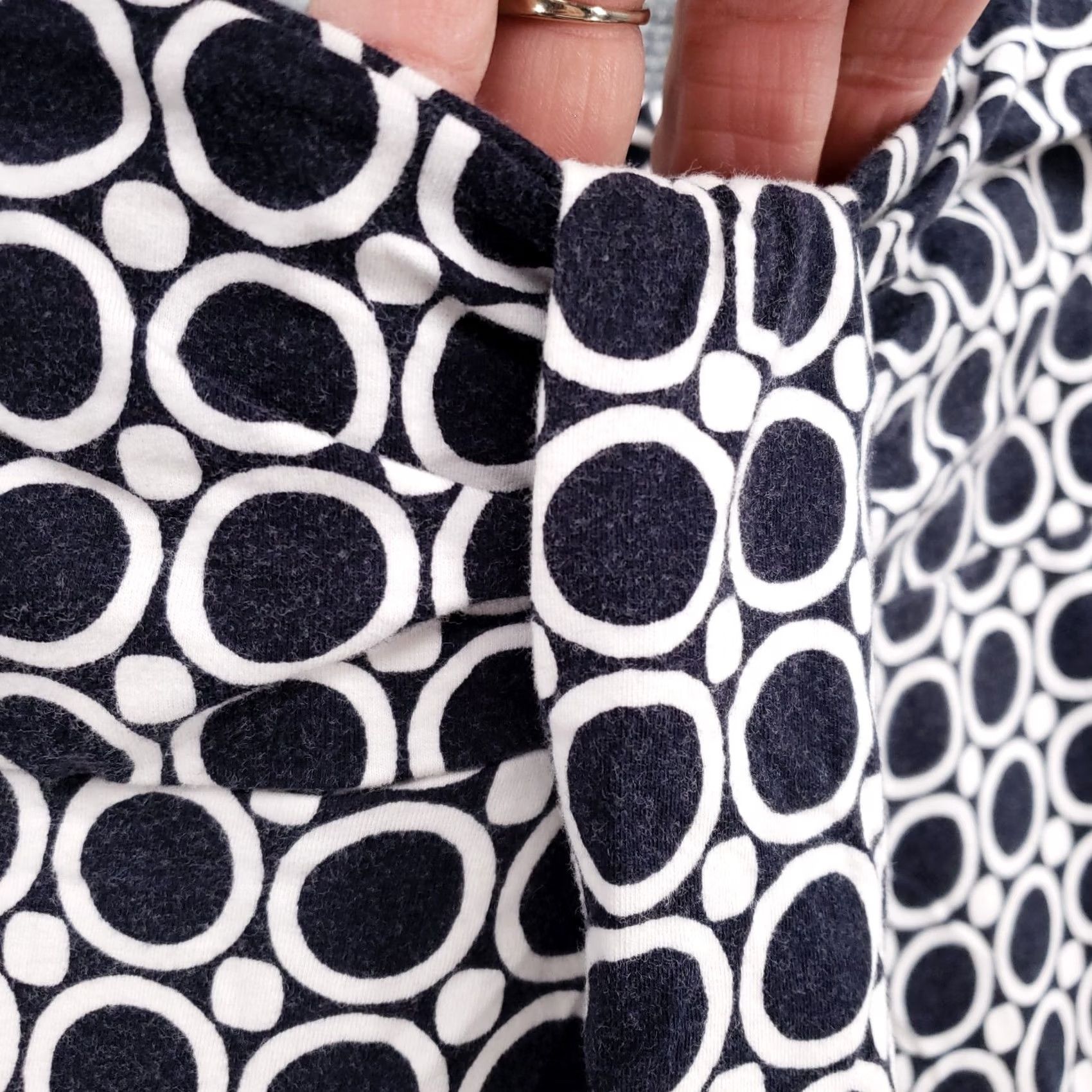 Ann Taylor Ann Taylor Dress Womens SP Petites Blue Mini Geometric Circle Print Sleeveless Size S / US 4 / IT 40 - 7 Thumbnail