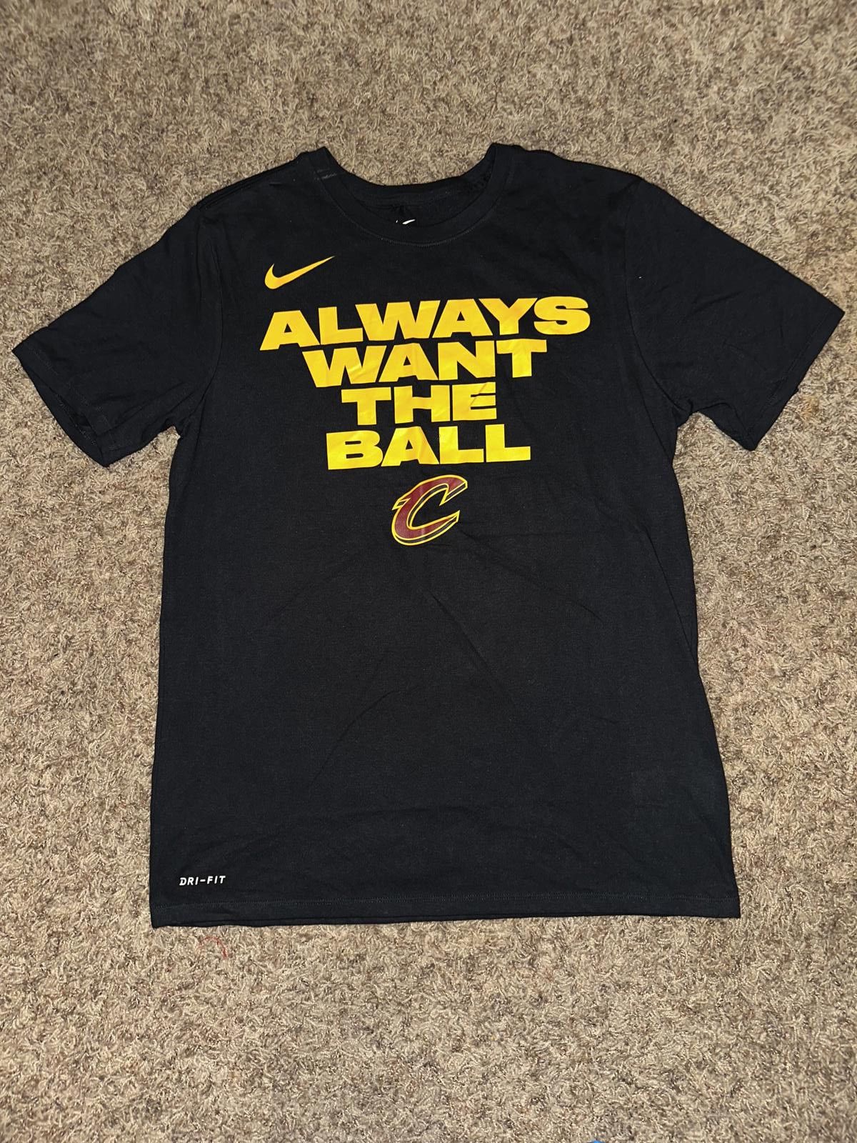 Nike Nike Men's Cleveland Cavaliers Black Opening Night Always Want The Ball T-Shirt Size US XXL / EU 58 / 5 - 1 Thumbnail