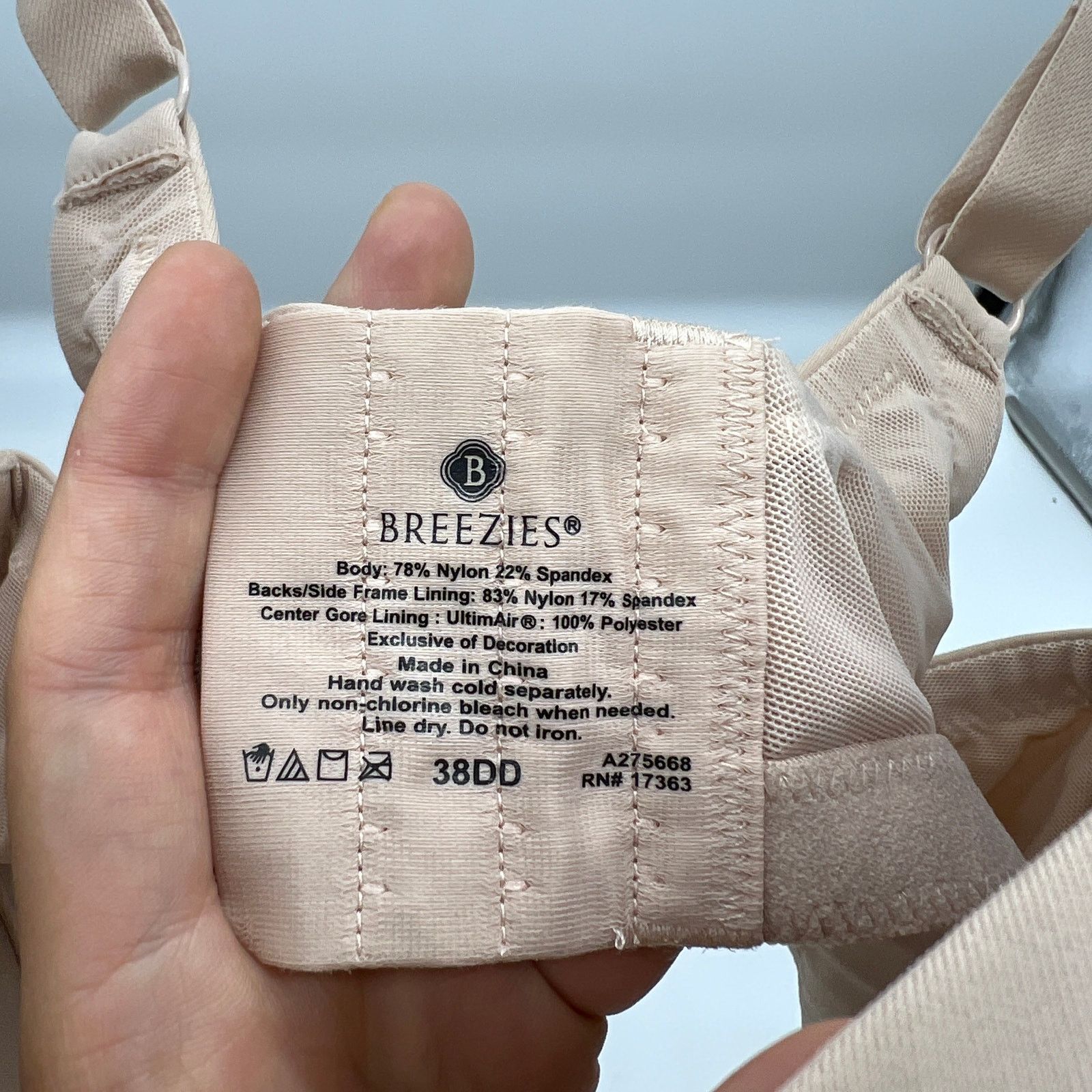 Other Breezies Luxe Lace Wirefree T-Shirt Bra Sunbeige Size 38 DD Size XS / US 0-2 / IT 36-38 - 5 Thumbnail
