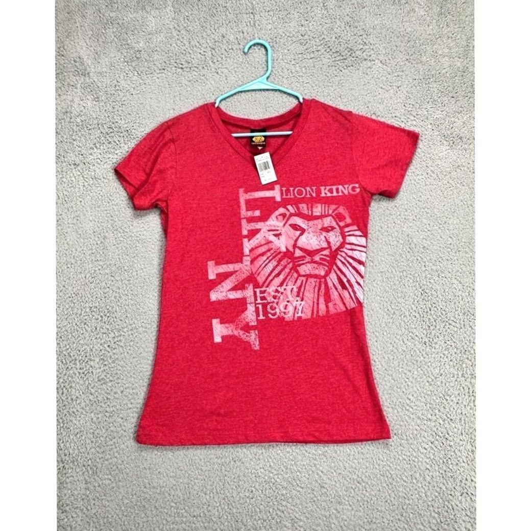 Disney Disney Shirt Womens Large Red The Lion King Preppy Lightweight Tee Ladies NEW Size L / US 10 / IT 46 - 2 Thumbnail