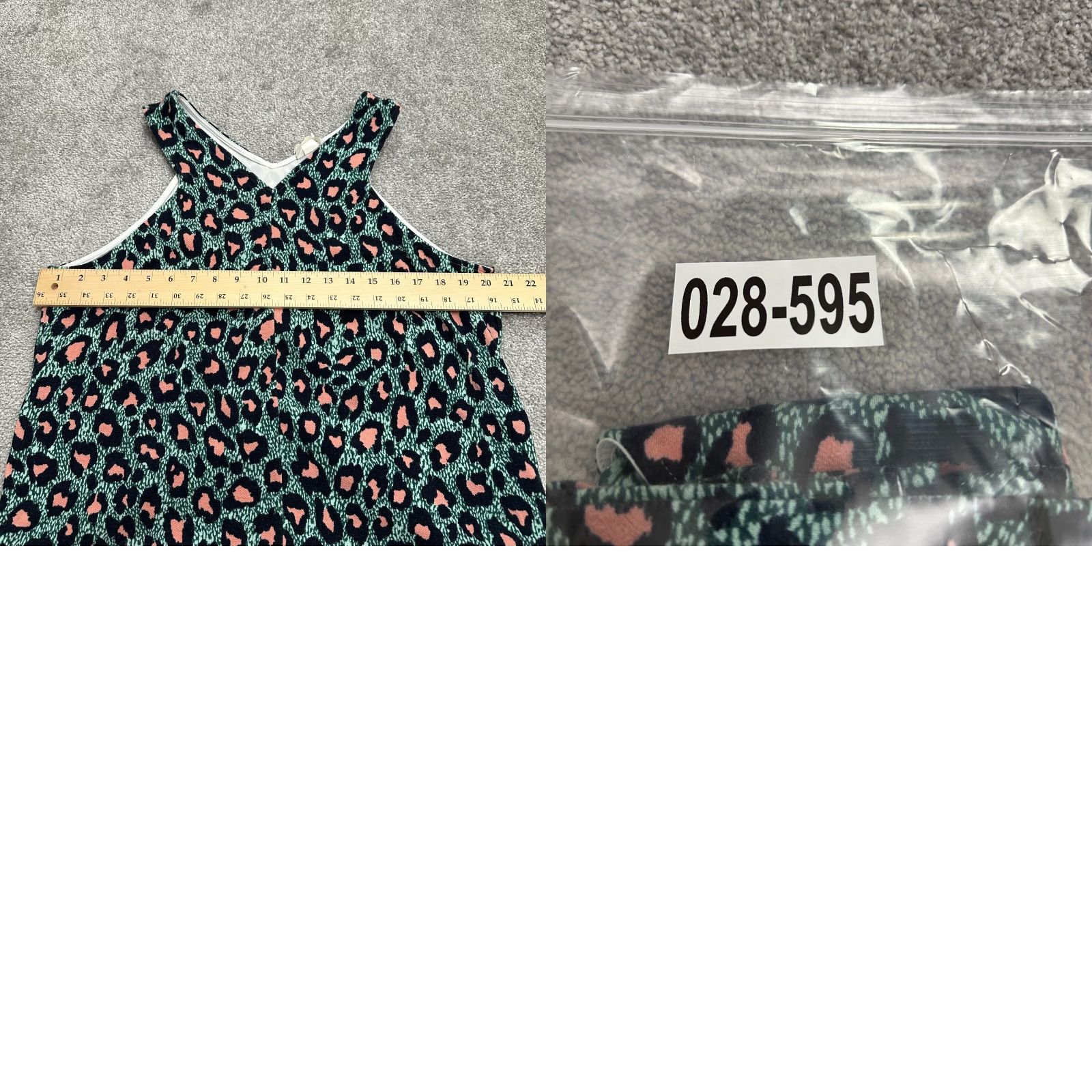 H&M H&M Tank Womens Large Leopard Multicolor Halter V-Neck Back Slit Casual Size L / US 10 / IT 46 - 8 Thumbnail