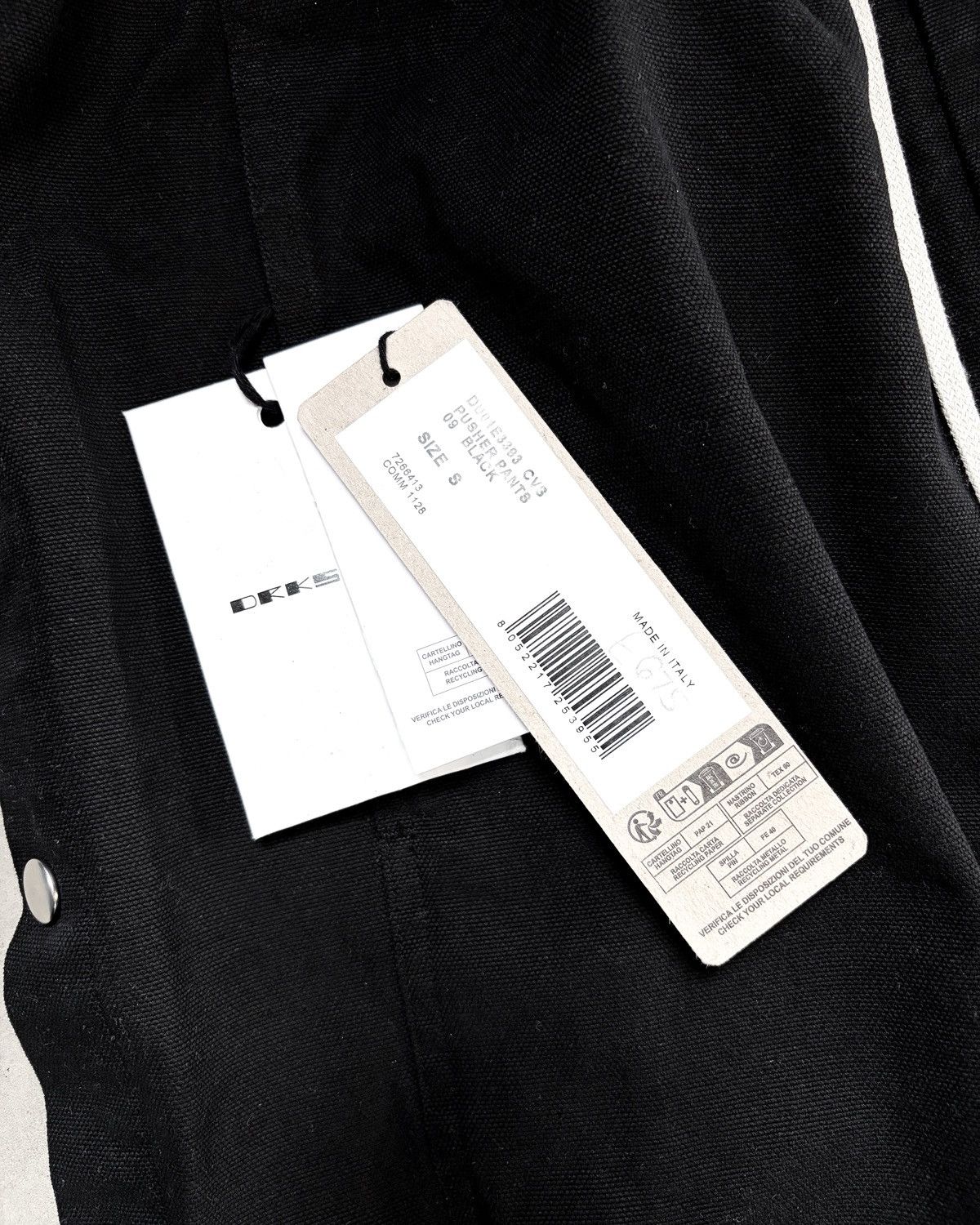 Rick Owens S/S25 “HOLLYWOOD” CANVAS PUSHER PANTS Size US 30 / EU 46 - 9 Thumbnail