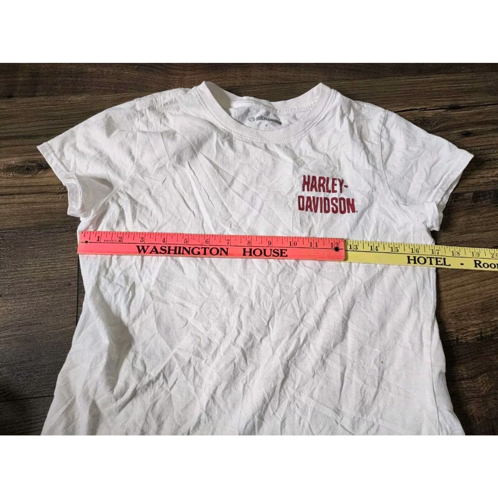 Harley Davidson Harley Davidson Graphic T Shirt Double Sided Distressed White Womens S Cotton Size S / US 4 / IT 40 - 2 Thumbnail