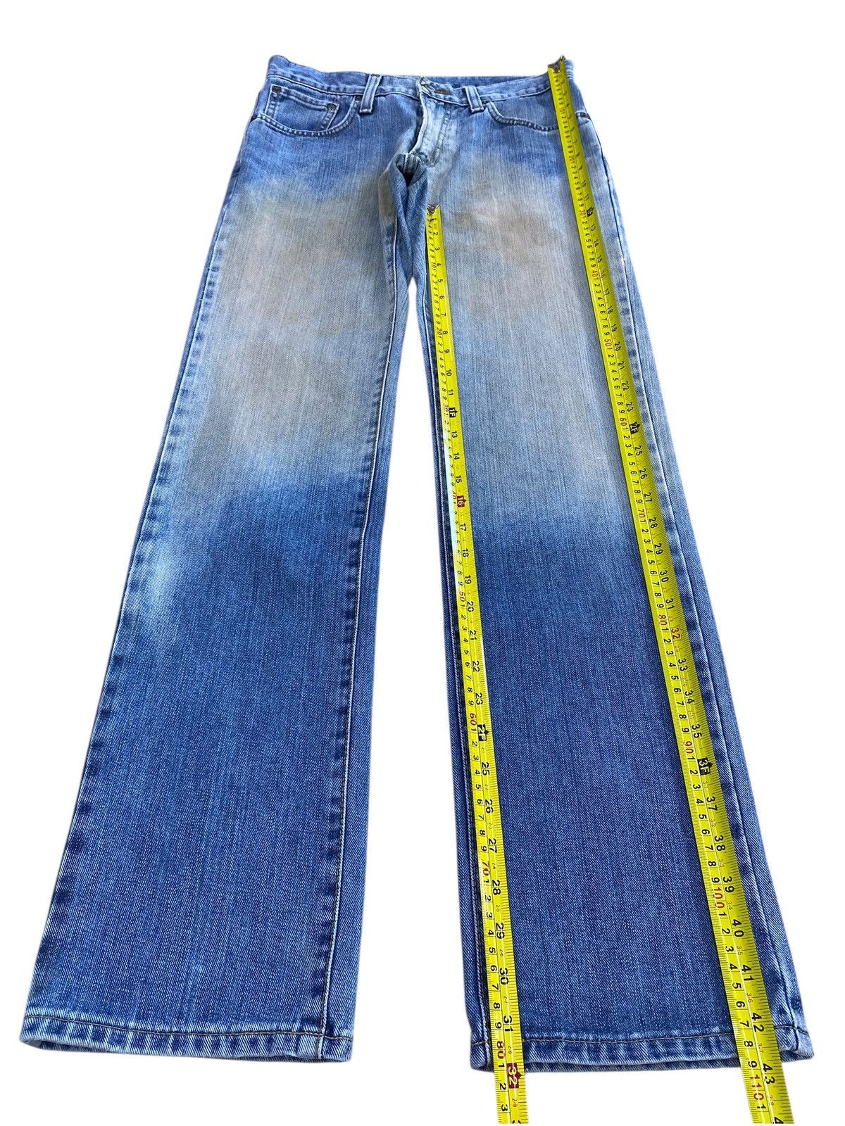 Edwin Edwin Blue Faded Wash Style Loose Straight Cut Jeans Size US 30 / EU 46 - 7 Thumbnail