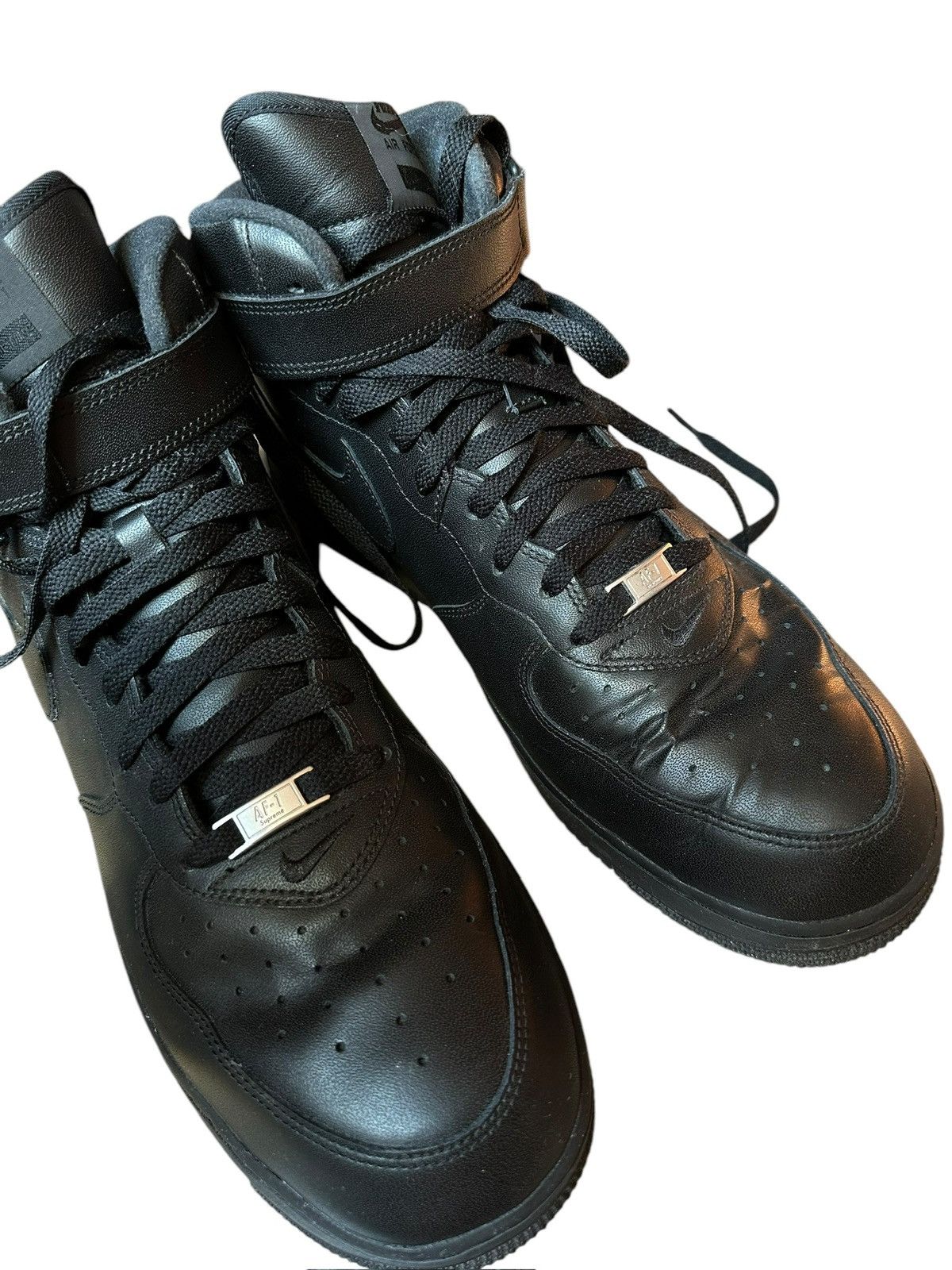 Nike × Supreme Nike x supreme air force high black very rare Size US 15 / EU 48 - 9 Thumbnail