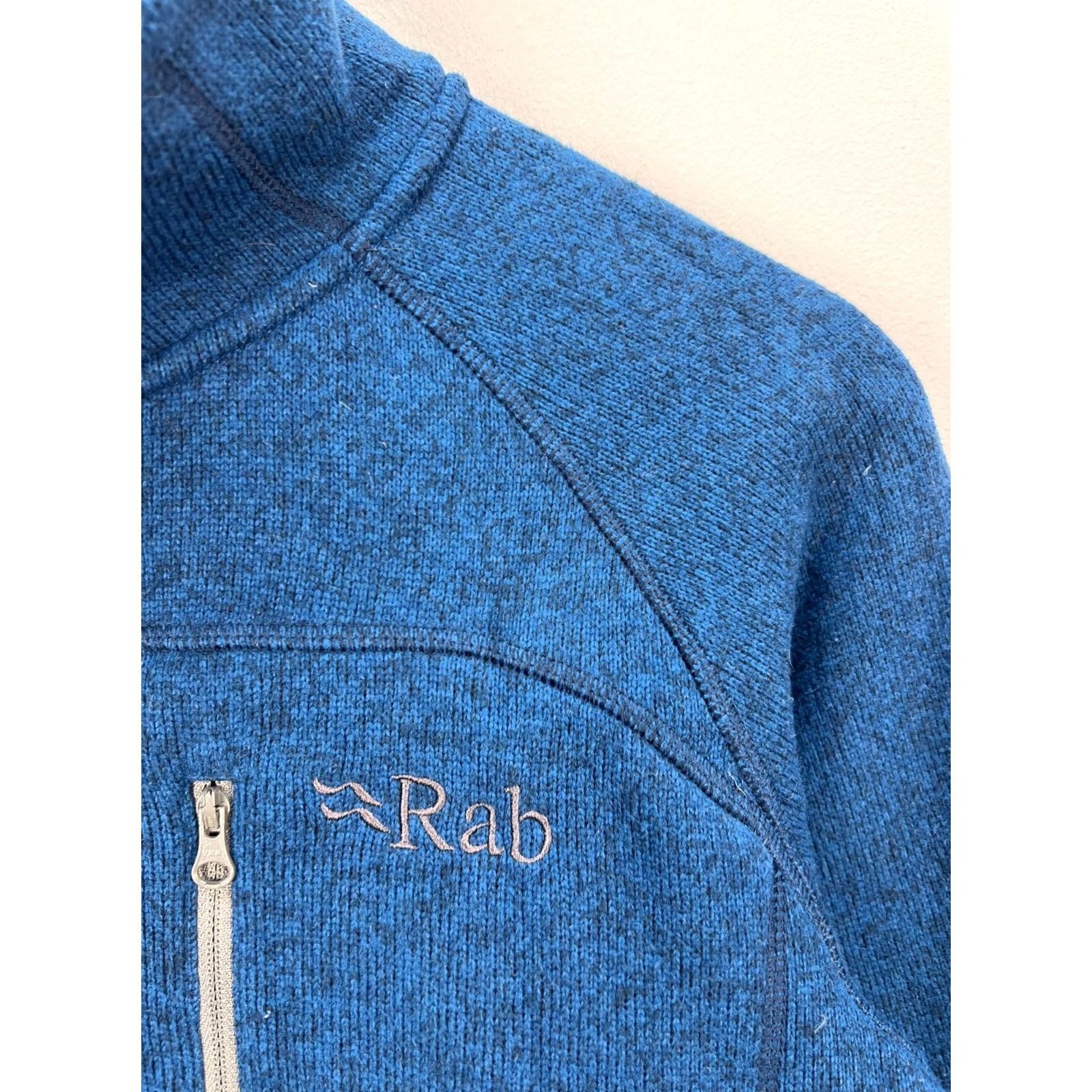 Rab RAB Sweatshirt Pull-On Thermal Fleece 1/4 Zip Mens S Blue Logo Pullover Shirt Size US S / EU 44-46 / 1 - 3 Thumbnail