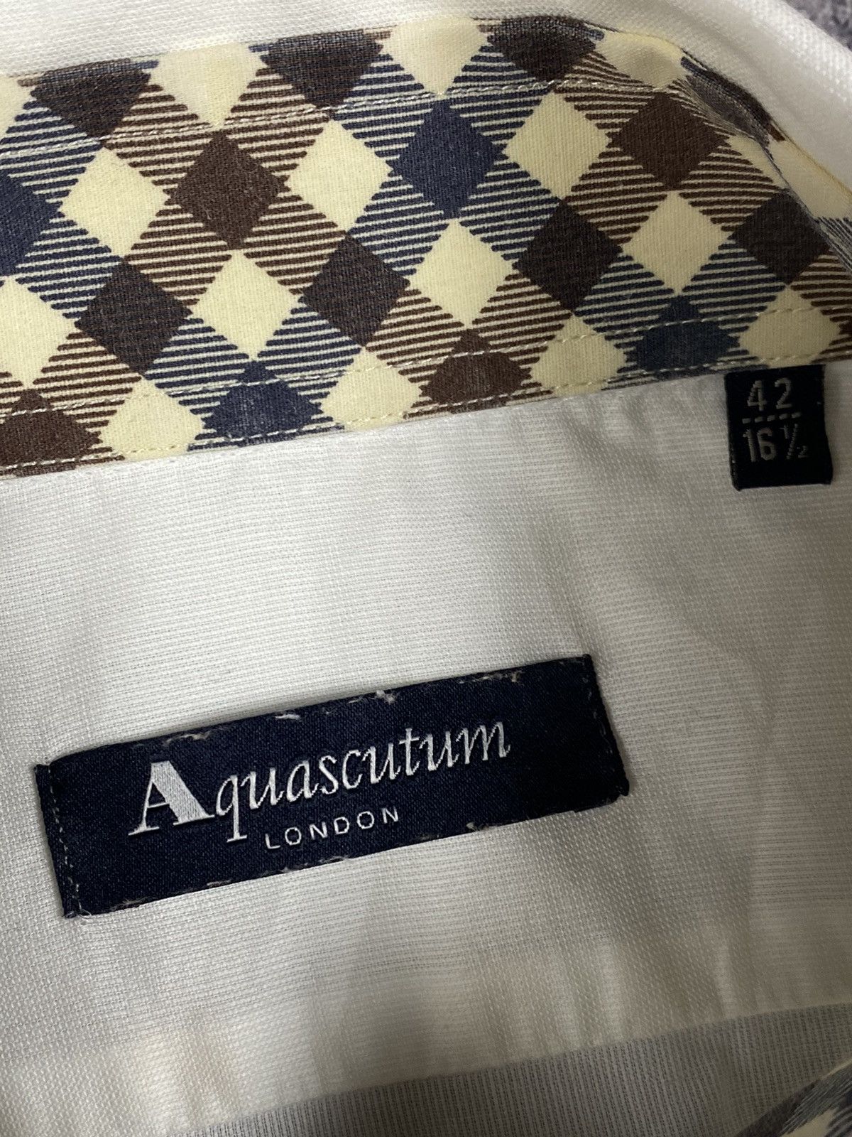 Aquascutum × Vintage Vintage Aquascutum London Butto Up Shirt Size US M / EU 48-50 / 2 - 11 Thumbnail