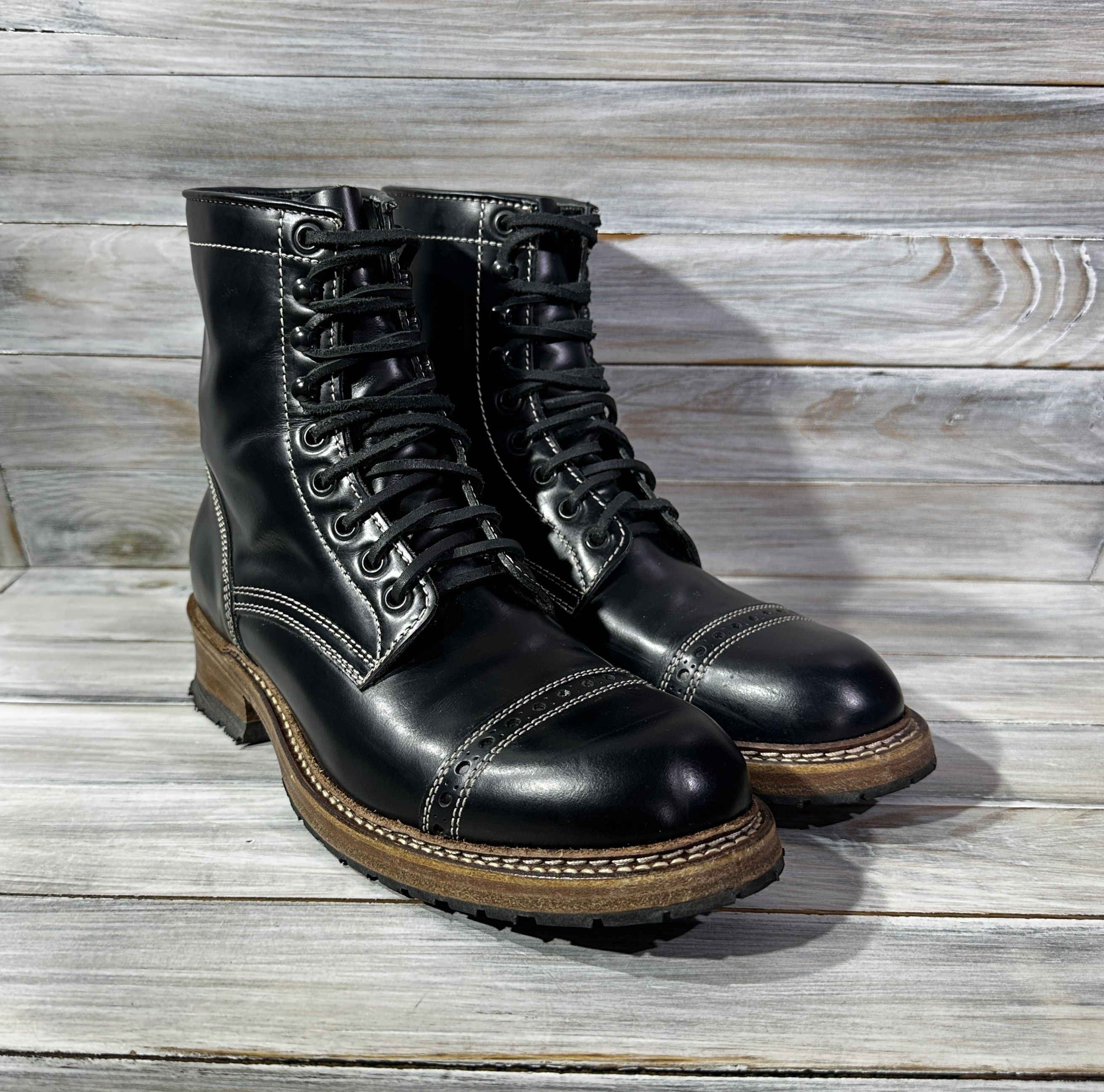 Cowboy Equipment Sandmann Allbright Leather Boots MadeInSpain Western Cowboy Size US 8 / IT 38 - 3 Thumbnail