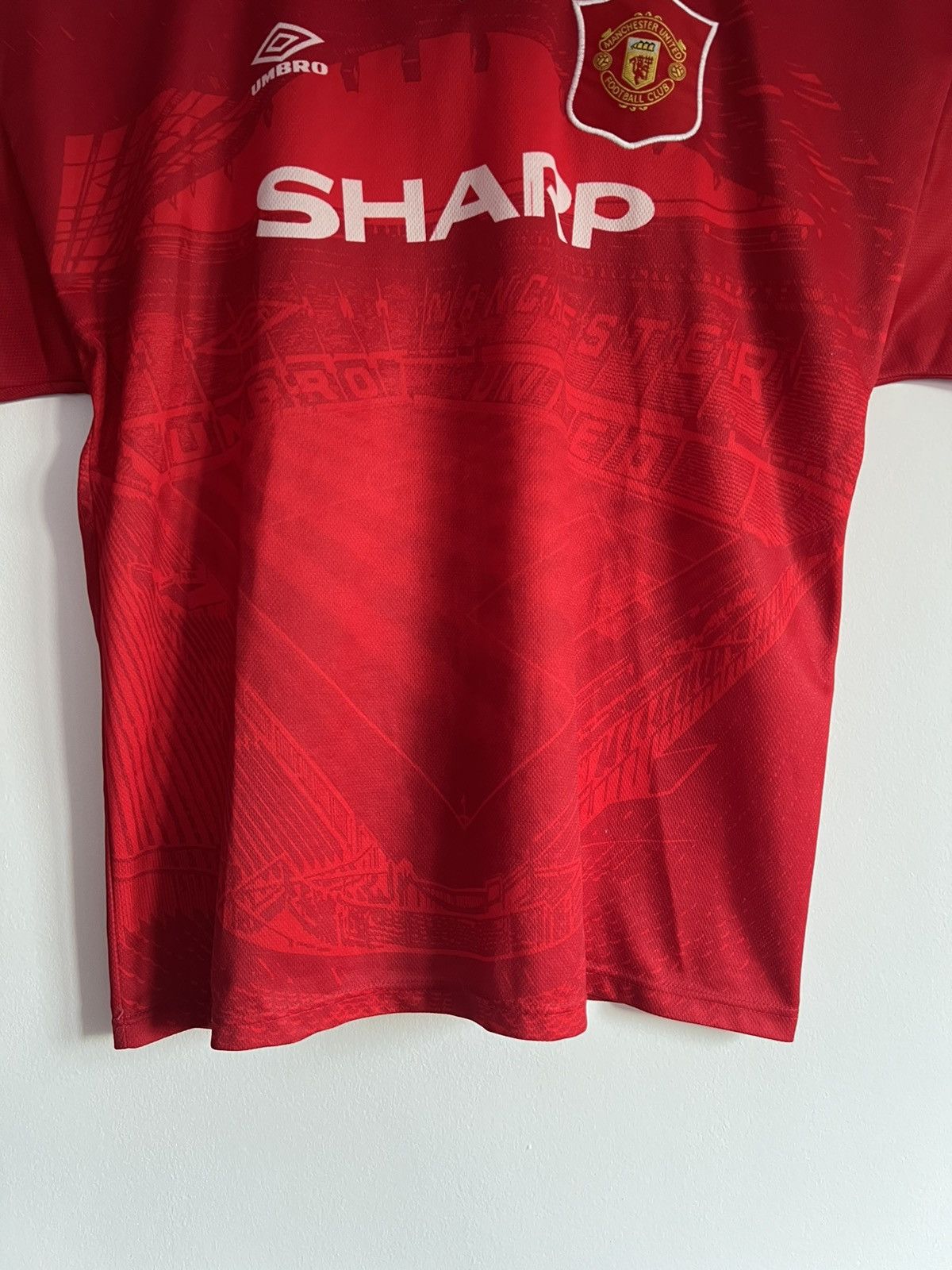 Umbro Vintage 94/95 Umbro Manchester United Home Jersey Size US XL / EU 56 / 4 - 2 Thumbnail