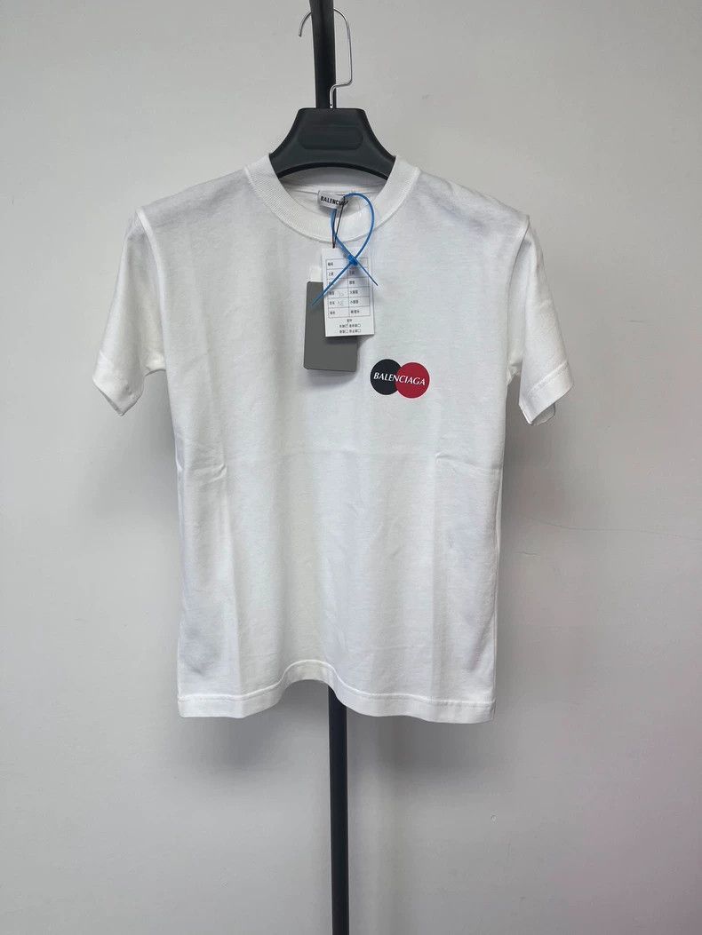 Balenciaga Balenciaga White classic logo T-shirt Size US S / EU 44-46 / 1 - 1 Thumbnail
