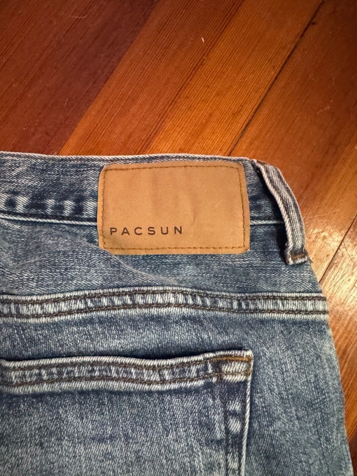 Pacsun 30x32 PacSun Stacked Skinny Jeans Mens Denim Blue Distressed Size US 32 / EU 48 - 7 Thumbnail