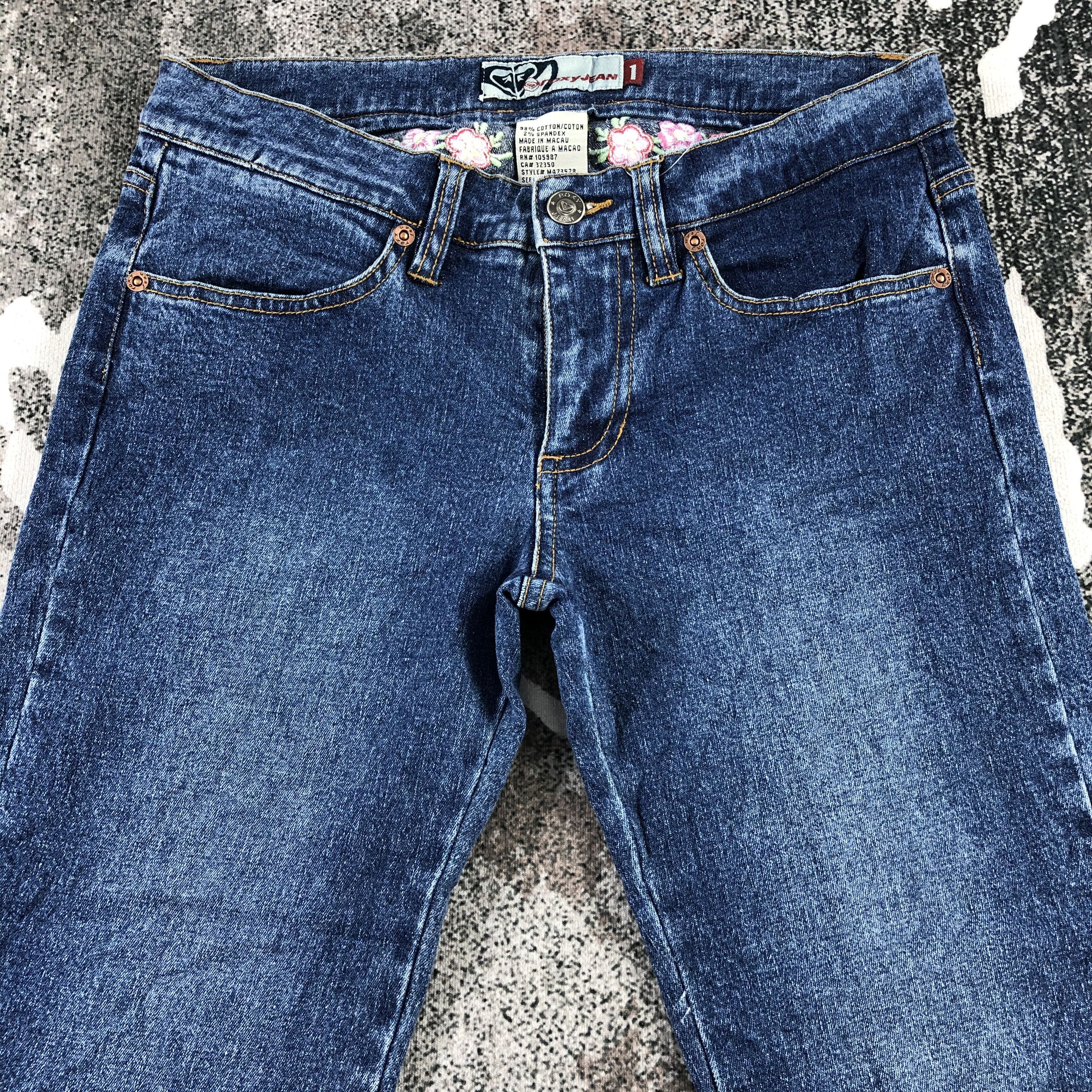 Quiksilver Roxy Jeans Blue Flare Denim KJ1356 Size 29" - 3 Thumbnail