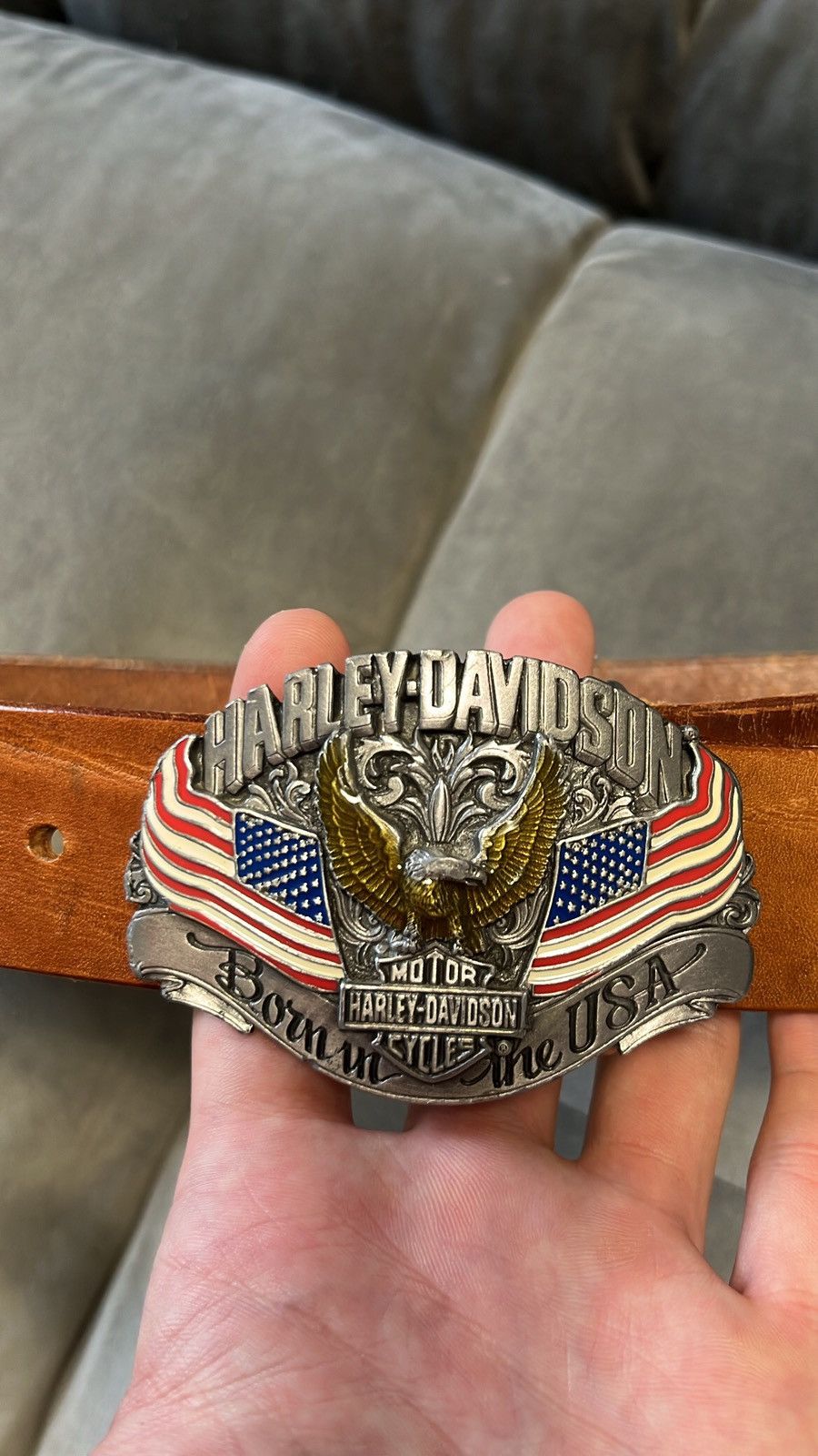 Harley Davidson × Vintage Vintage rare Harley-Davidson metal 3D belt Size ONE SIZE - 3 Thumbnail