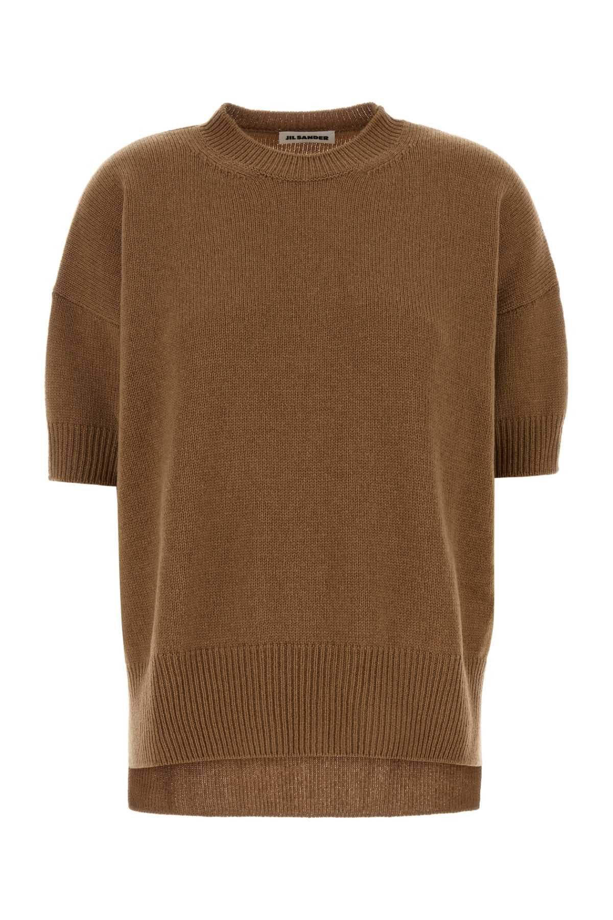 Jil Sander Camel Cashmere Sweater Size S / US 4 / IT 40 - 1 Thumbnail